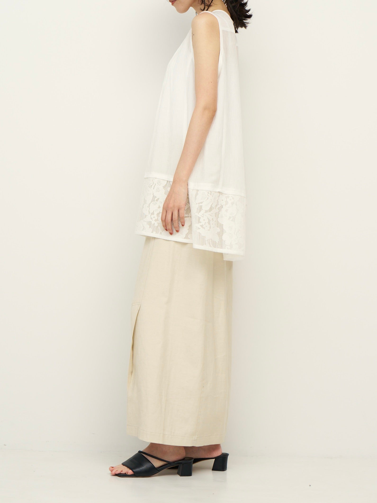 【CHIGNON】シアーメッシュ×レースチュニックブラウス/1262-306KK