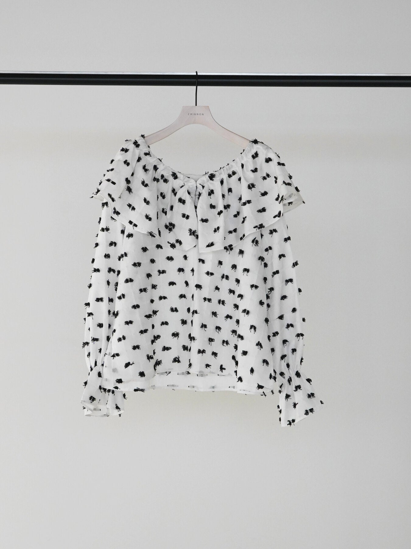 【CHIGNON】カットJQドロストカラーブラウス/1265-379NH