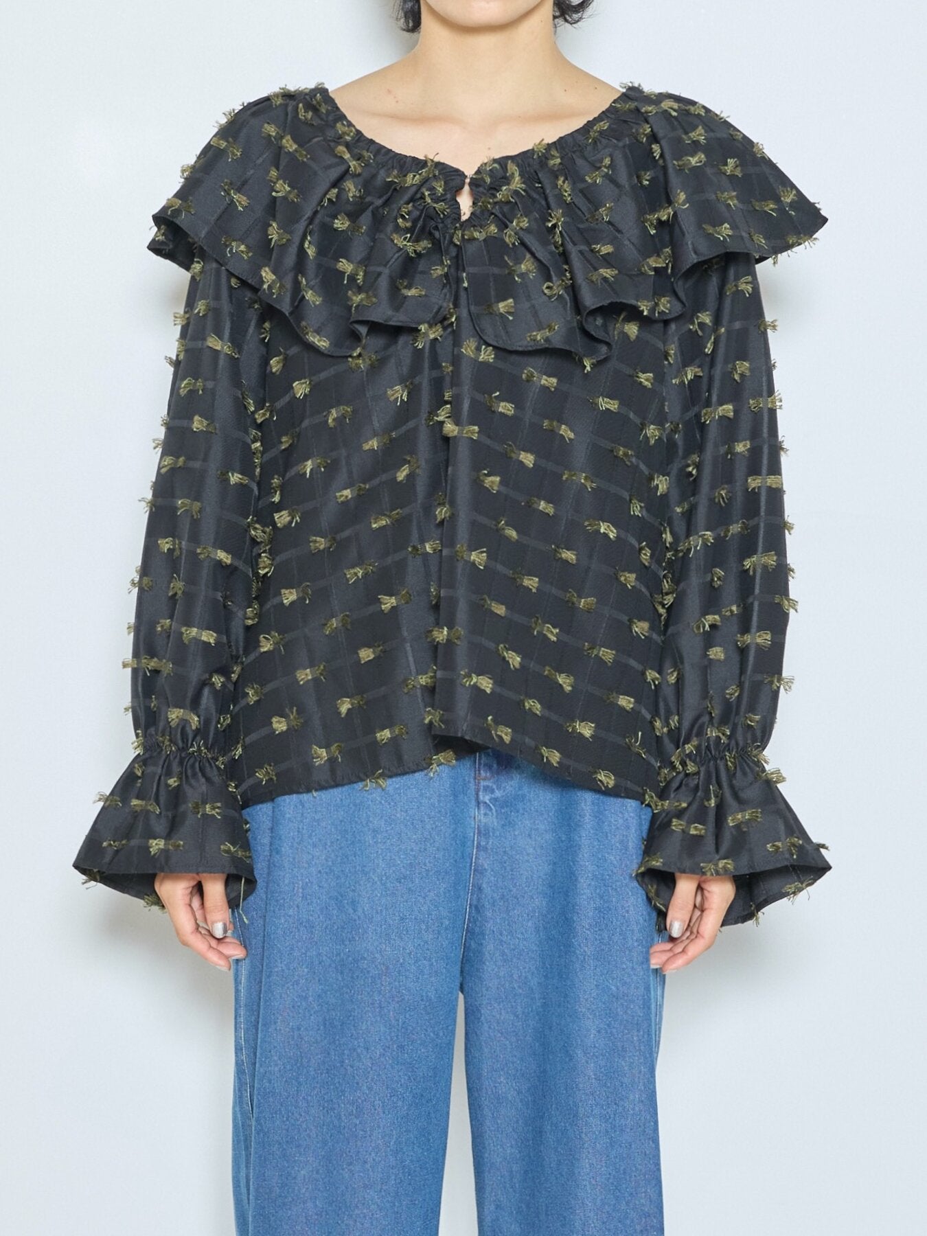 【CHIGNON】カットJQドロストカラーブラウス/1265-379NH