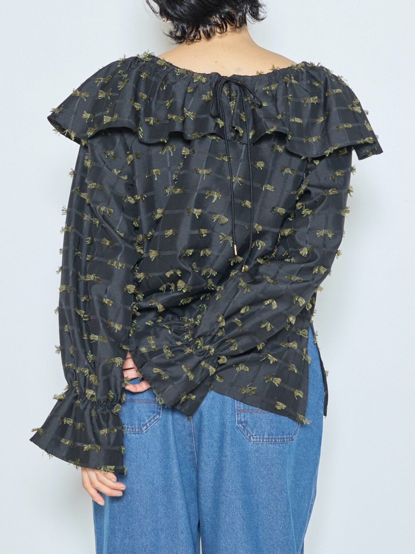 【CHIGNON】カットJQドロストカラーブラウス/1265-379NH