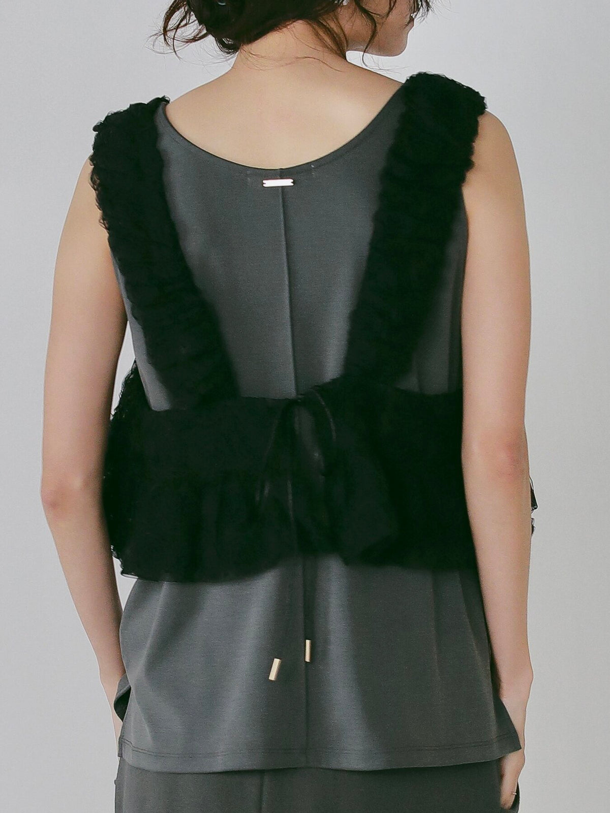 【CHIGNON】ロゼットドットチュールビスチェ/1266-680NH