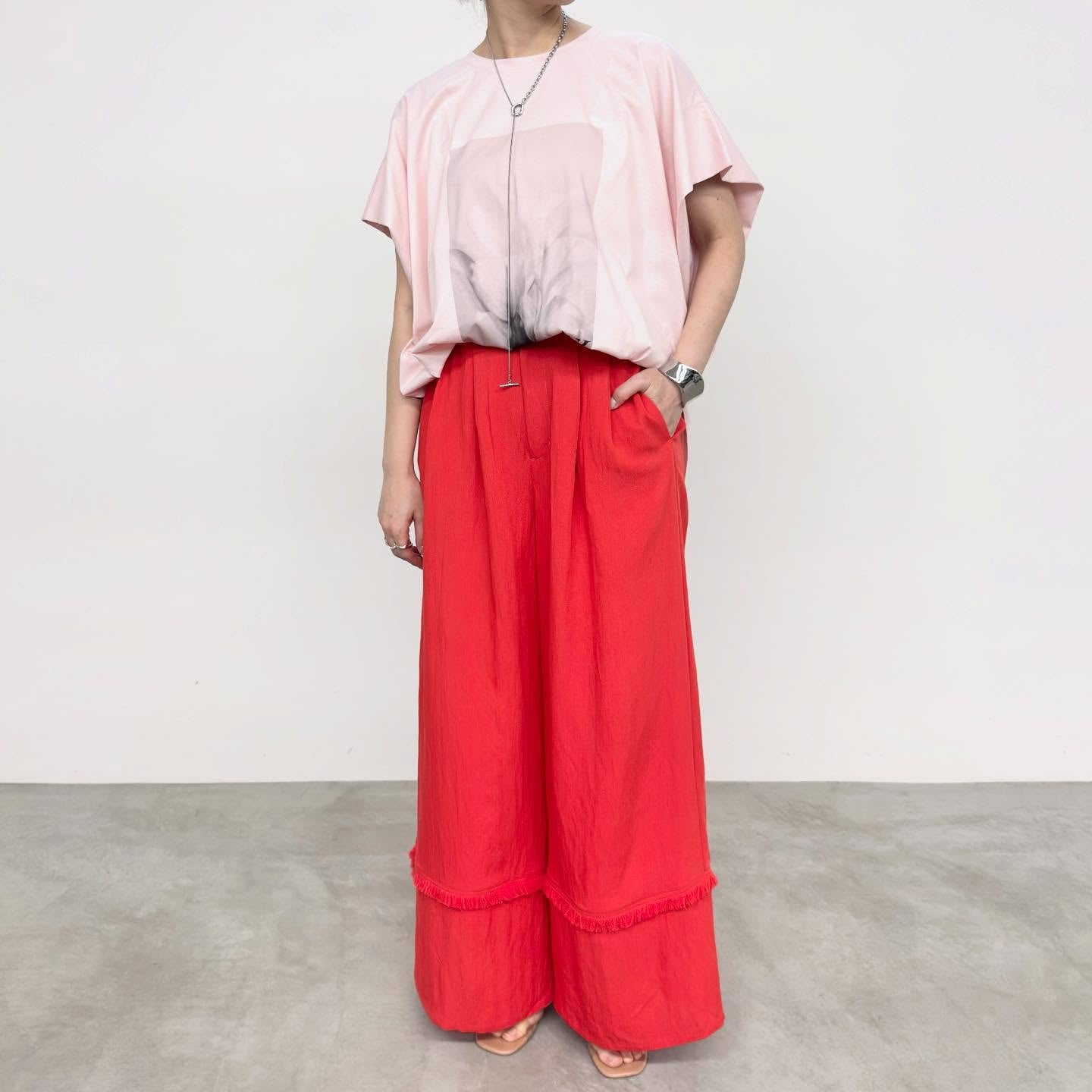 【NUS】コンパクトクールローレル天笠タックススリーブフォトTシャツ/610-35045