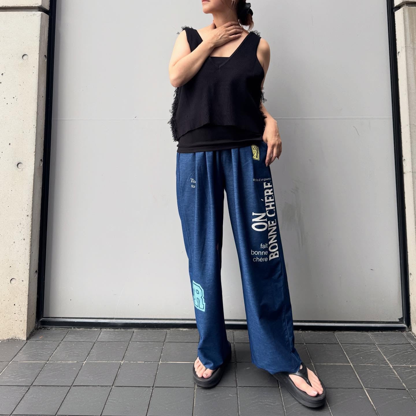 【QTUME】チュチュフリンジ2wayニットコンビベスト/612-25704