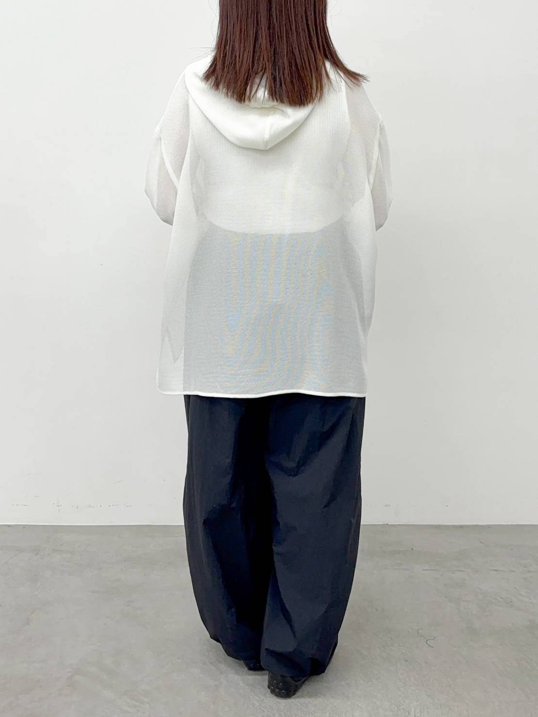 【CLOCHE】メッシュフーディーシャツ/712-85603
