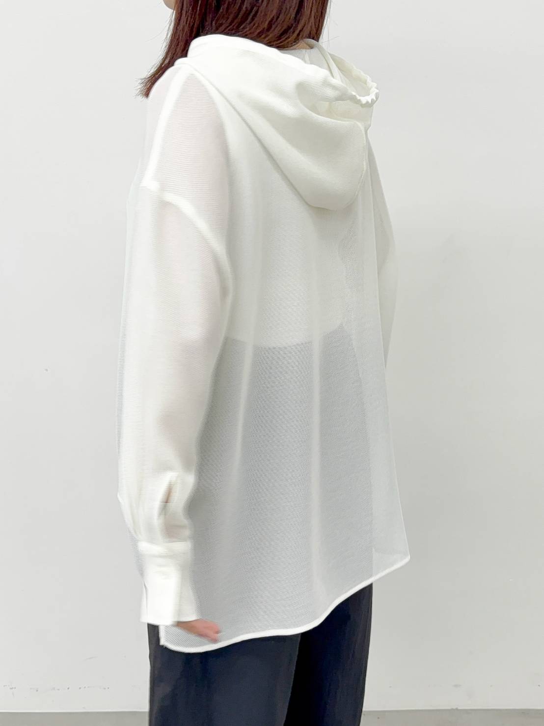 【CLOCHE】メッシュフーディーシャツ/712-85603