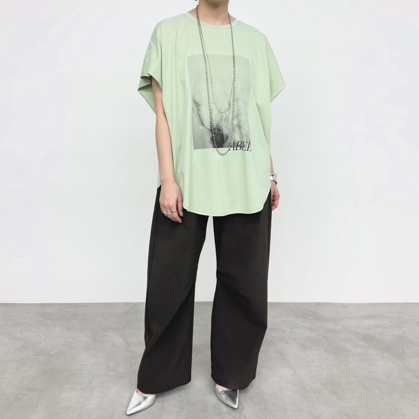 【NUS】コンパクトクールローレル天笠タックススリーブフォトTシャツ/610-35045