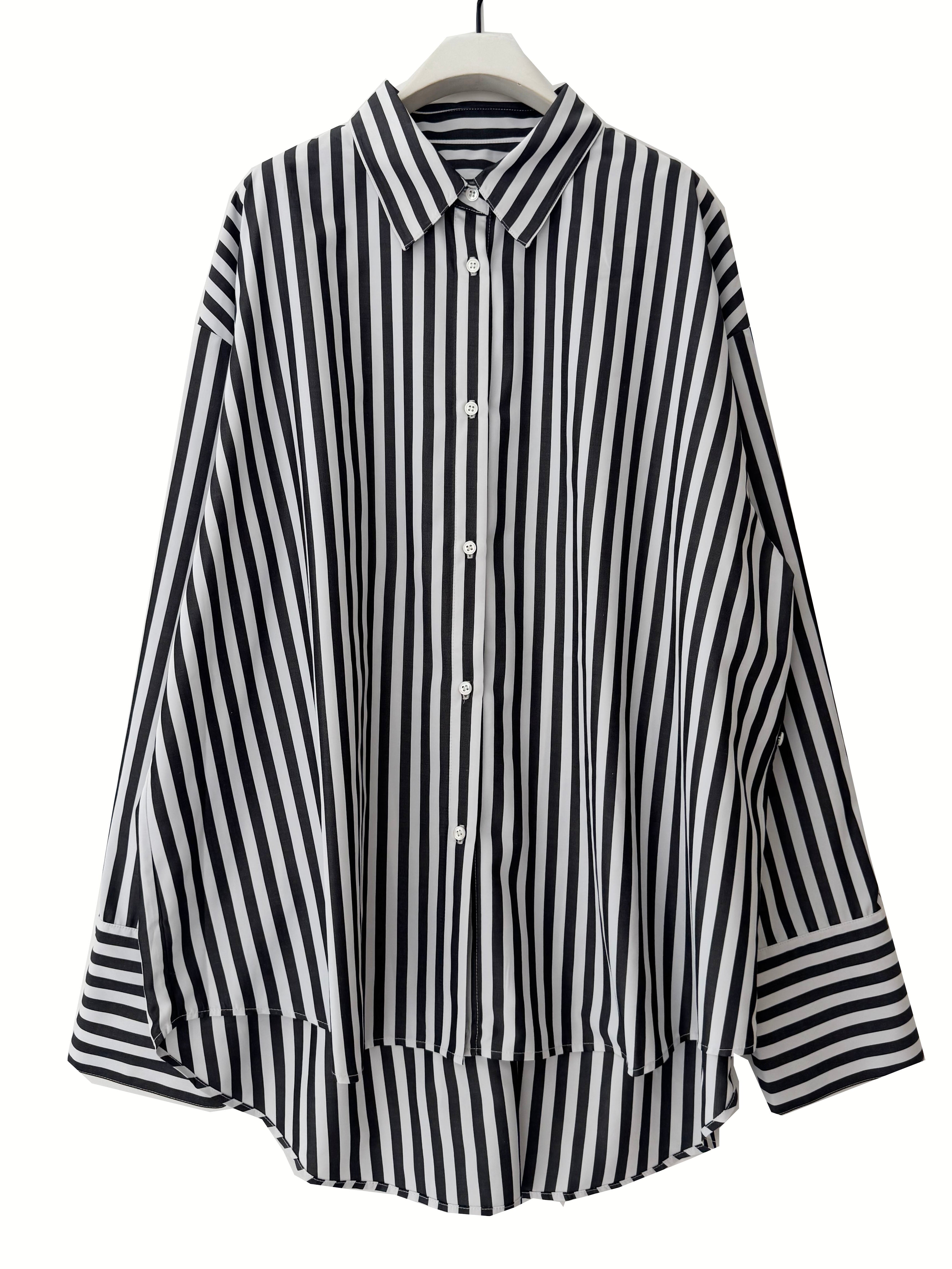 【CHIGNON】2WAYストライププリントシャツ/1555-218KK