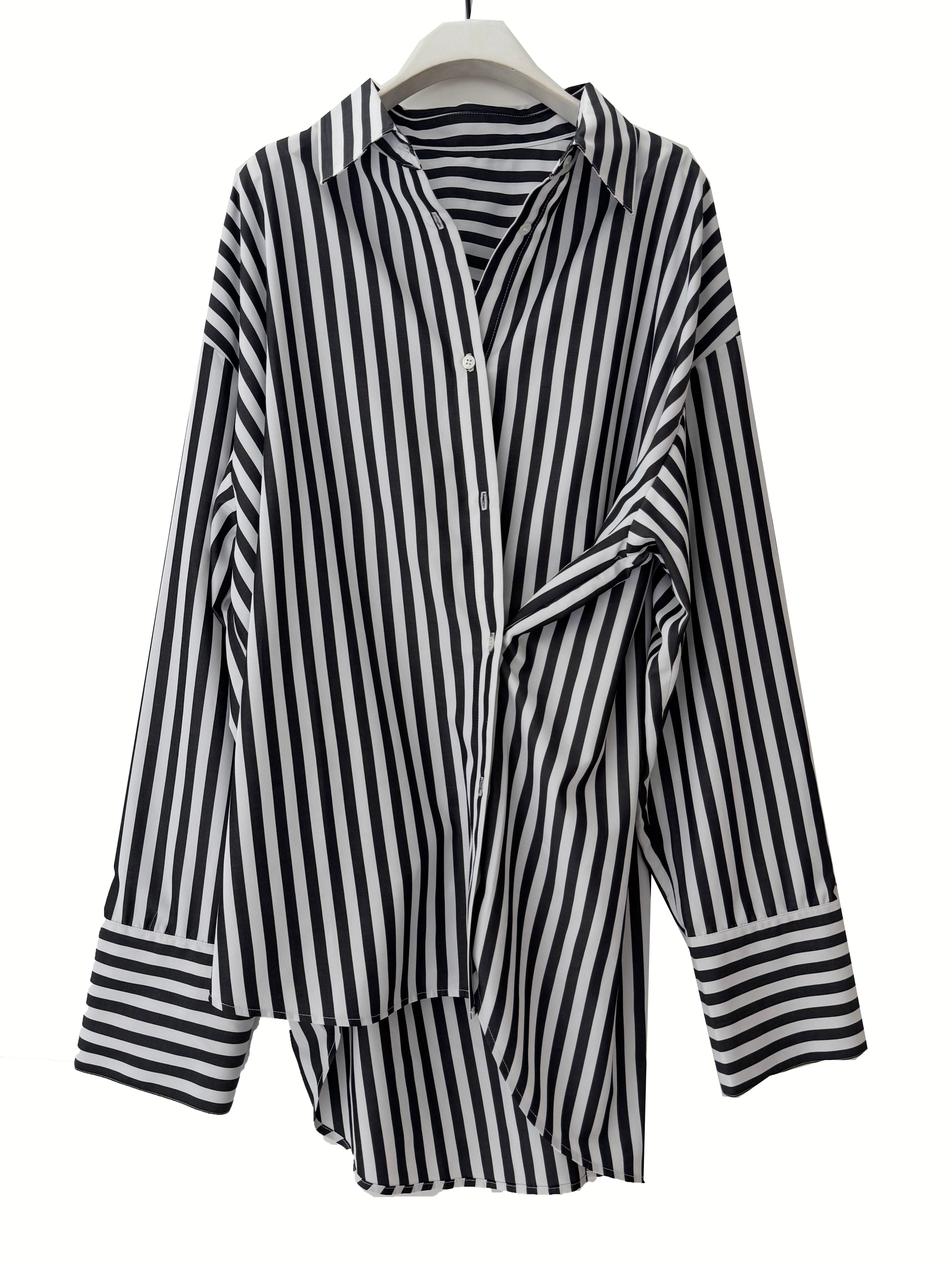 【CHIGNON】2WAYストライププリントシャツ/1555-218KK