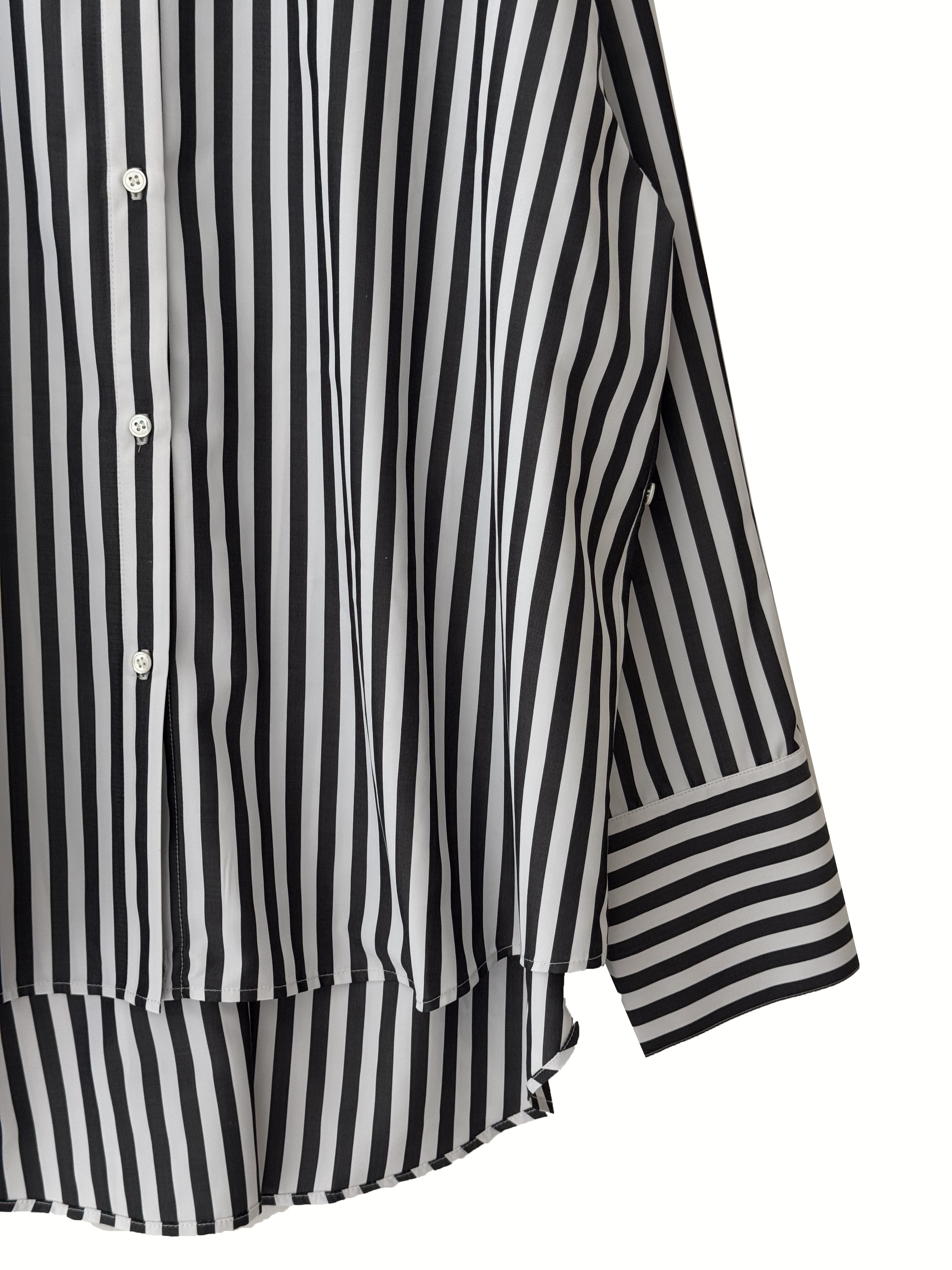 【CHIGNON】2WAYストライププリントシャツ/1555-218KK