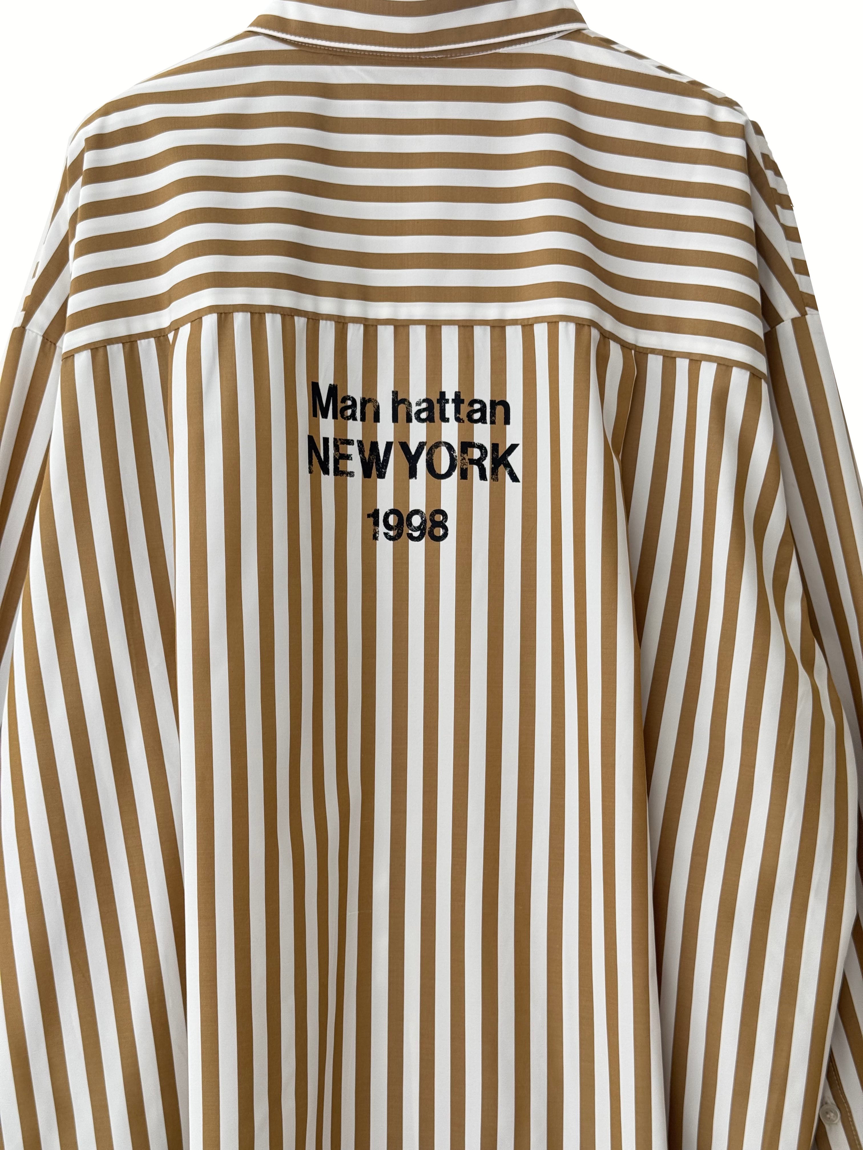 【CHIGNON】2WAYストライププリントシャツ/1555-218KK