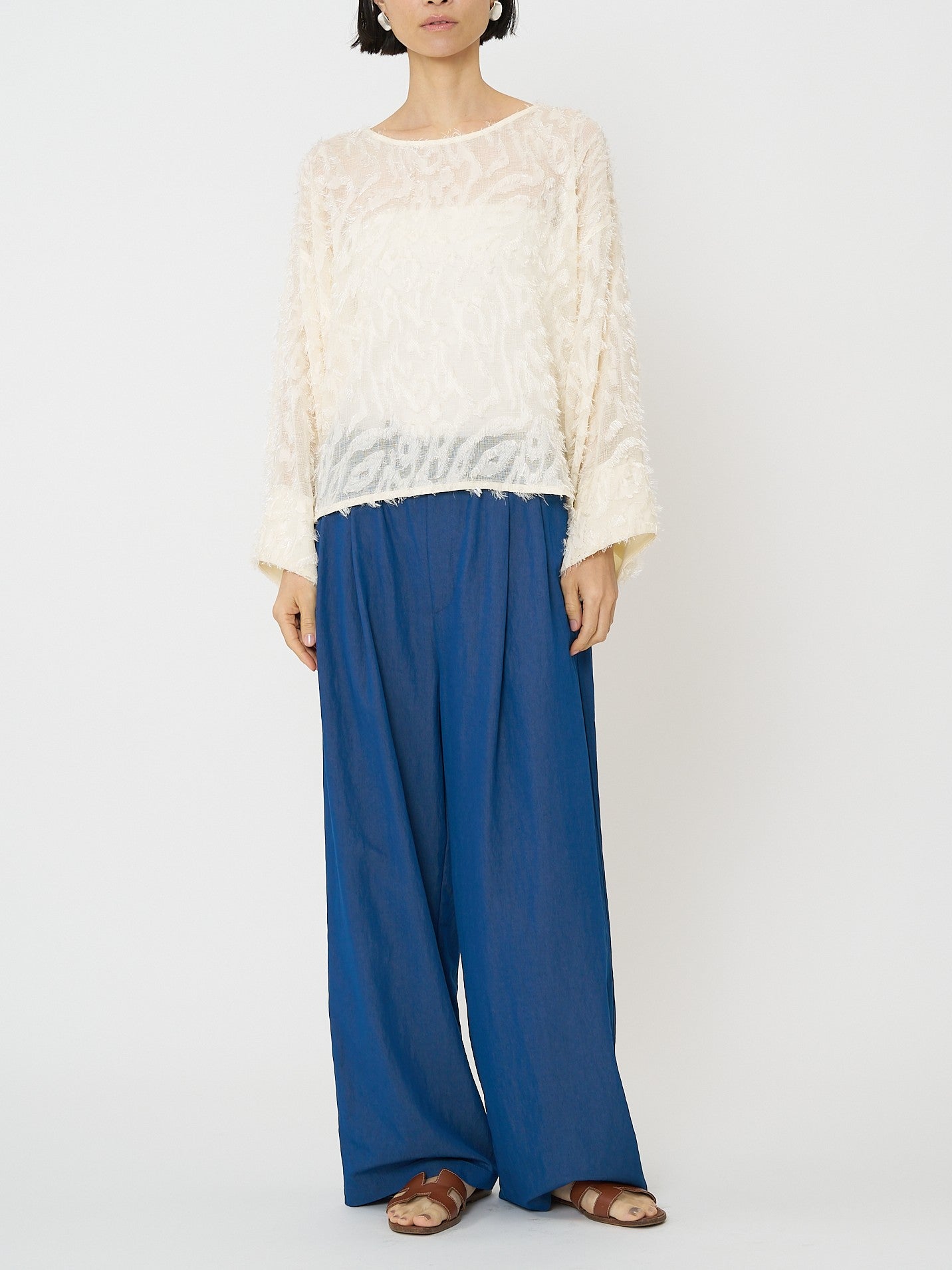 【CHIGNON】メッシュジャガードブラウス/1561-009KK