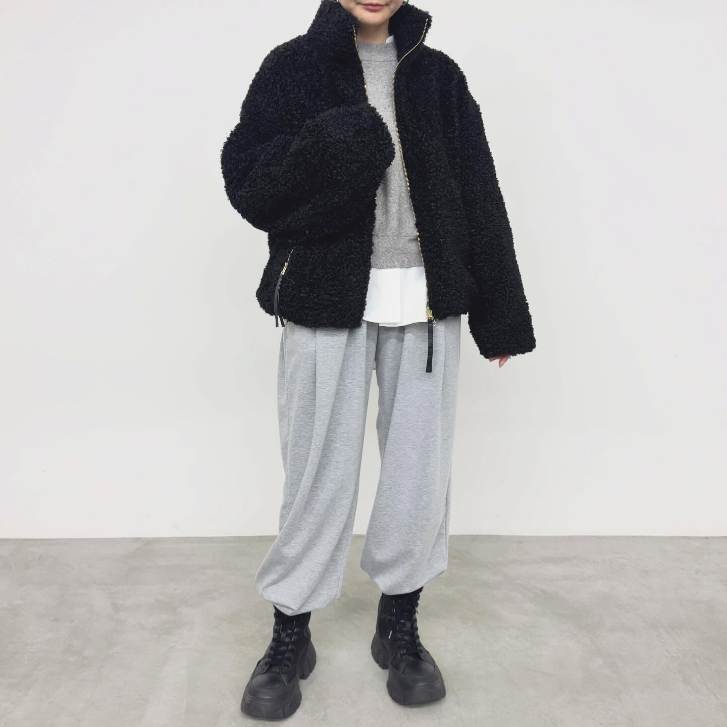 【NUS】ファインカールボアスタンドカラーブルゾン/662-34506