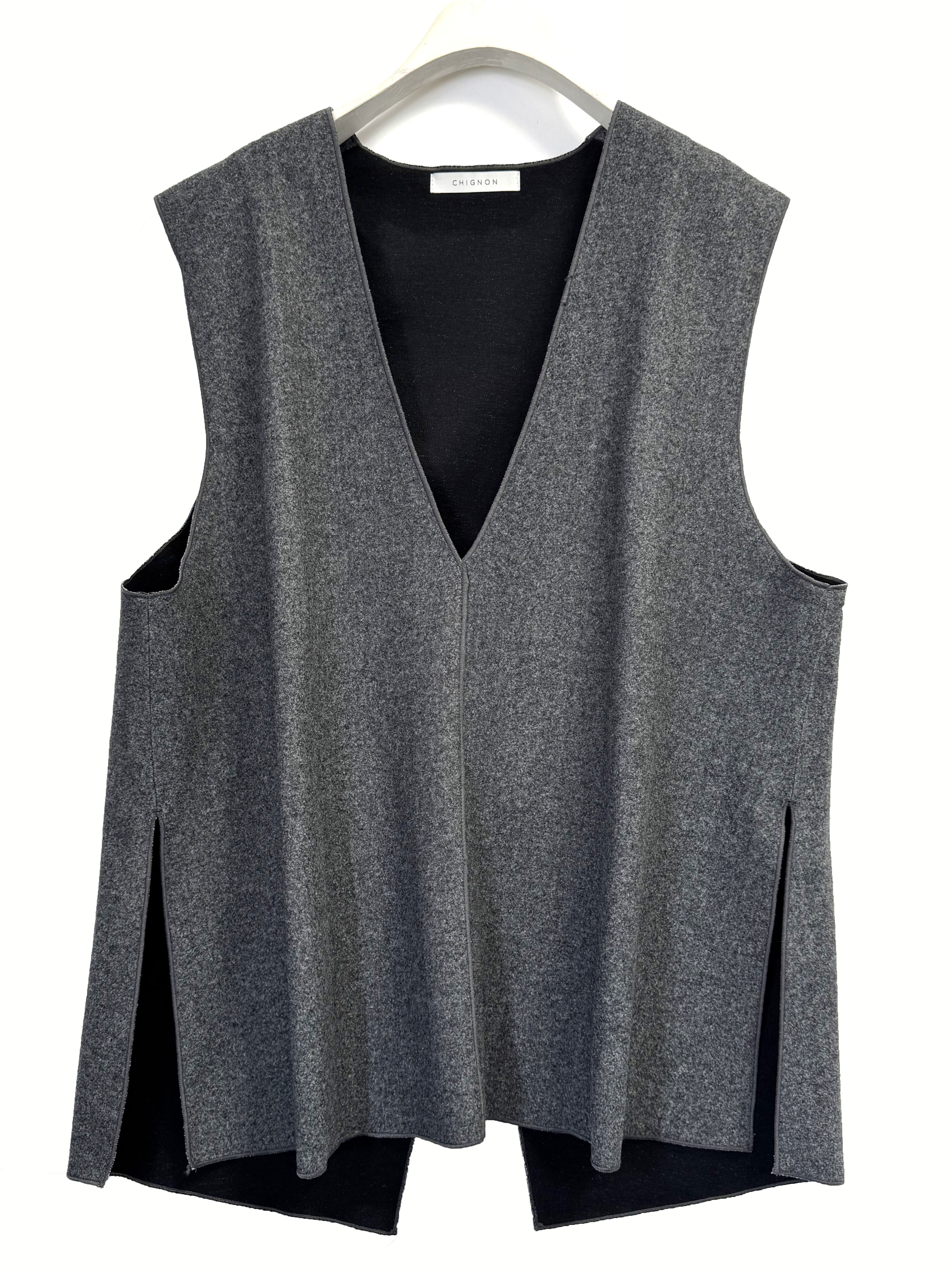 【CHIGNON】Wフェイスジャージジレ/1855-203KK