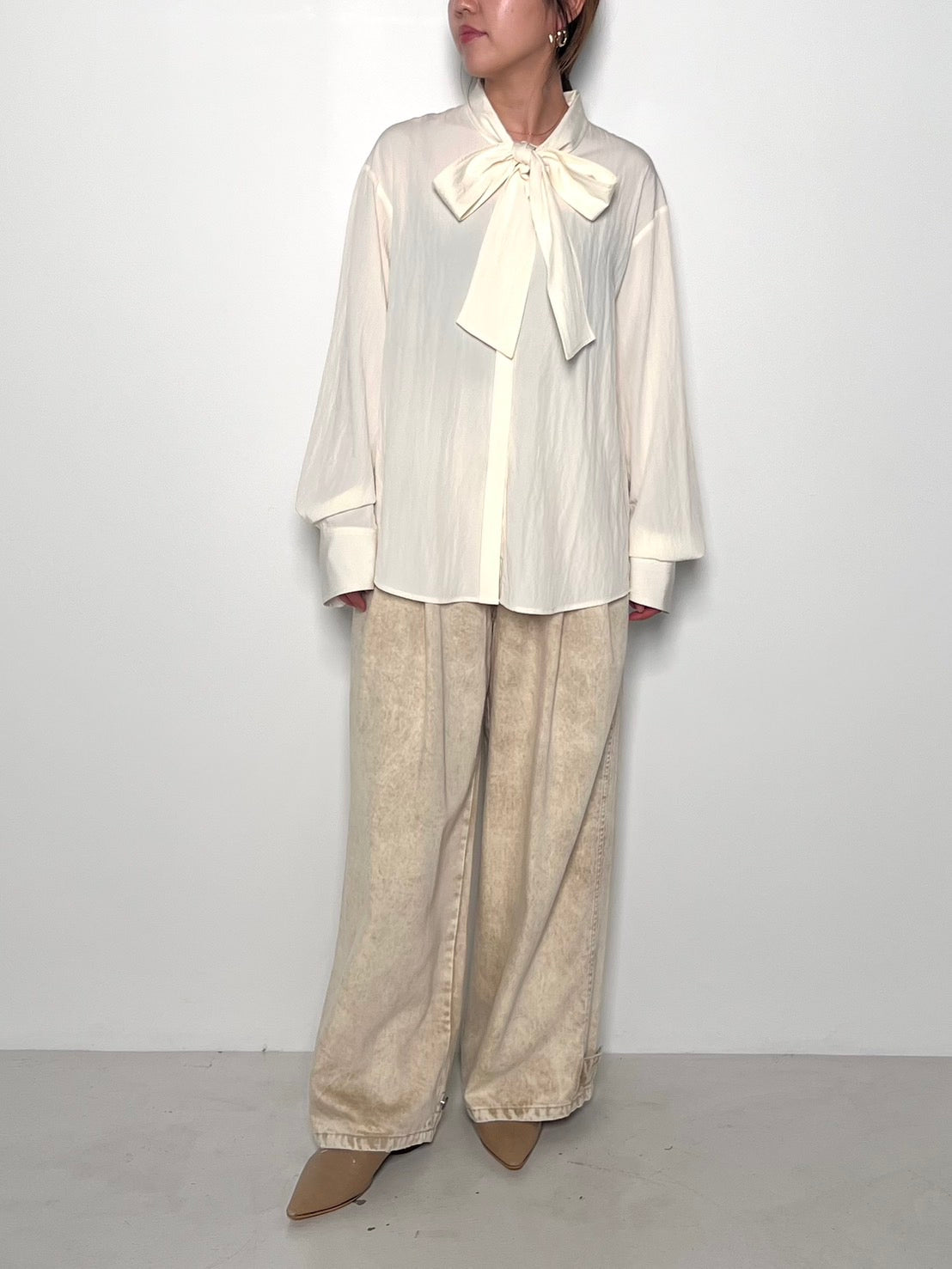 【CHIGNON】ボウタイカラーシャツ/1855-217KK