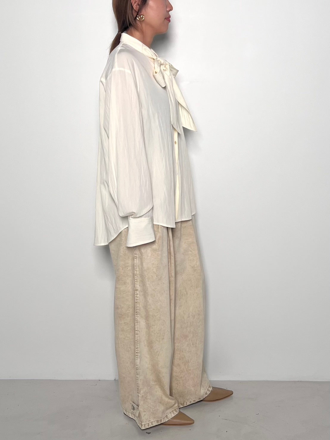 【CHIGNON】ボウタイカラーシャツ/1855-217KK