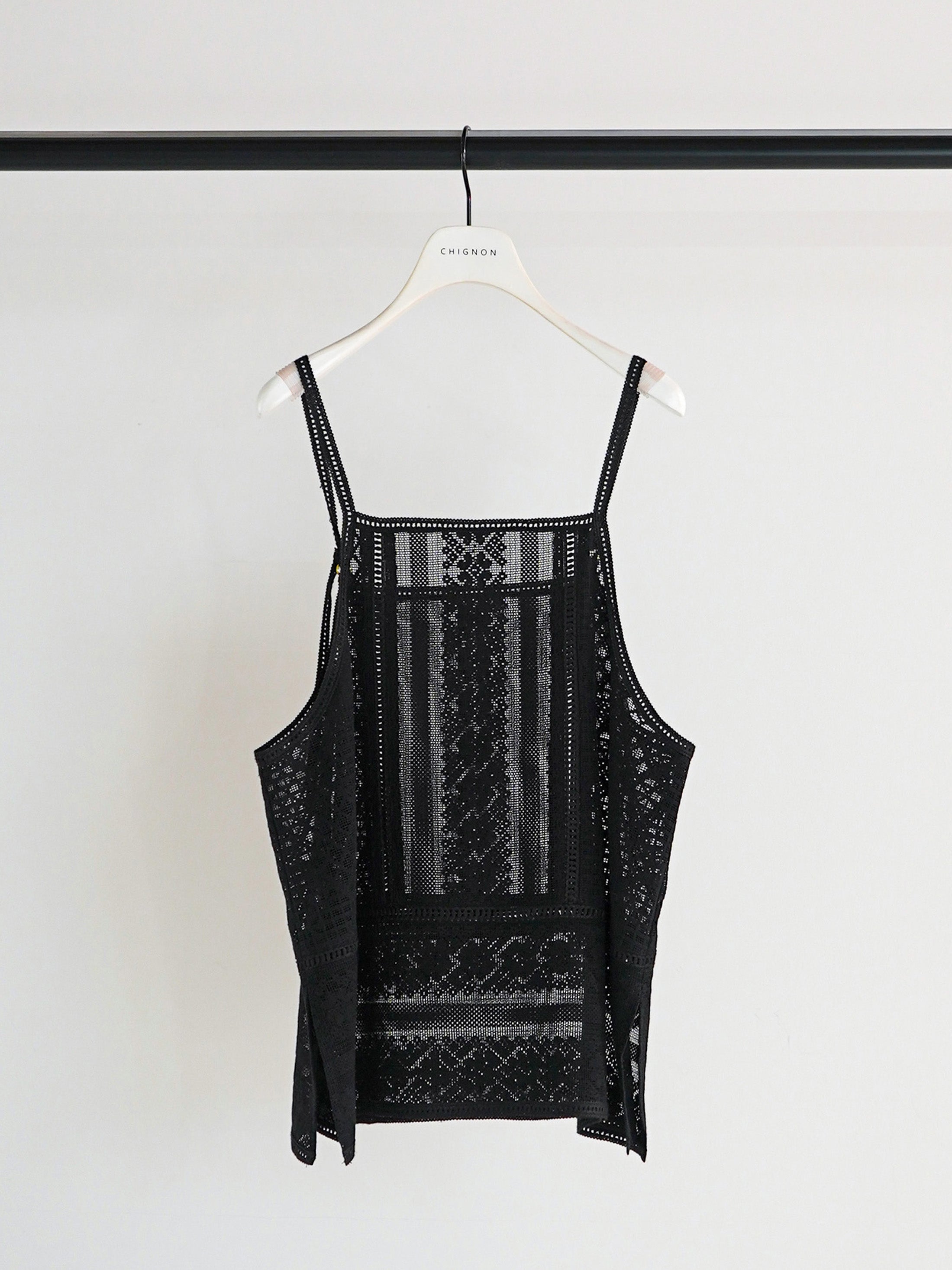 【CHIGNON】パッチワークレースキャミソール/1861-050BZ