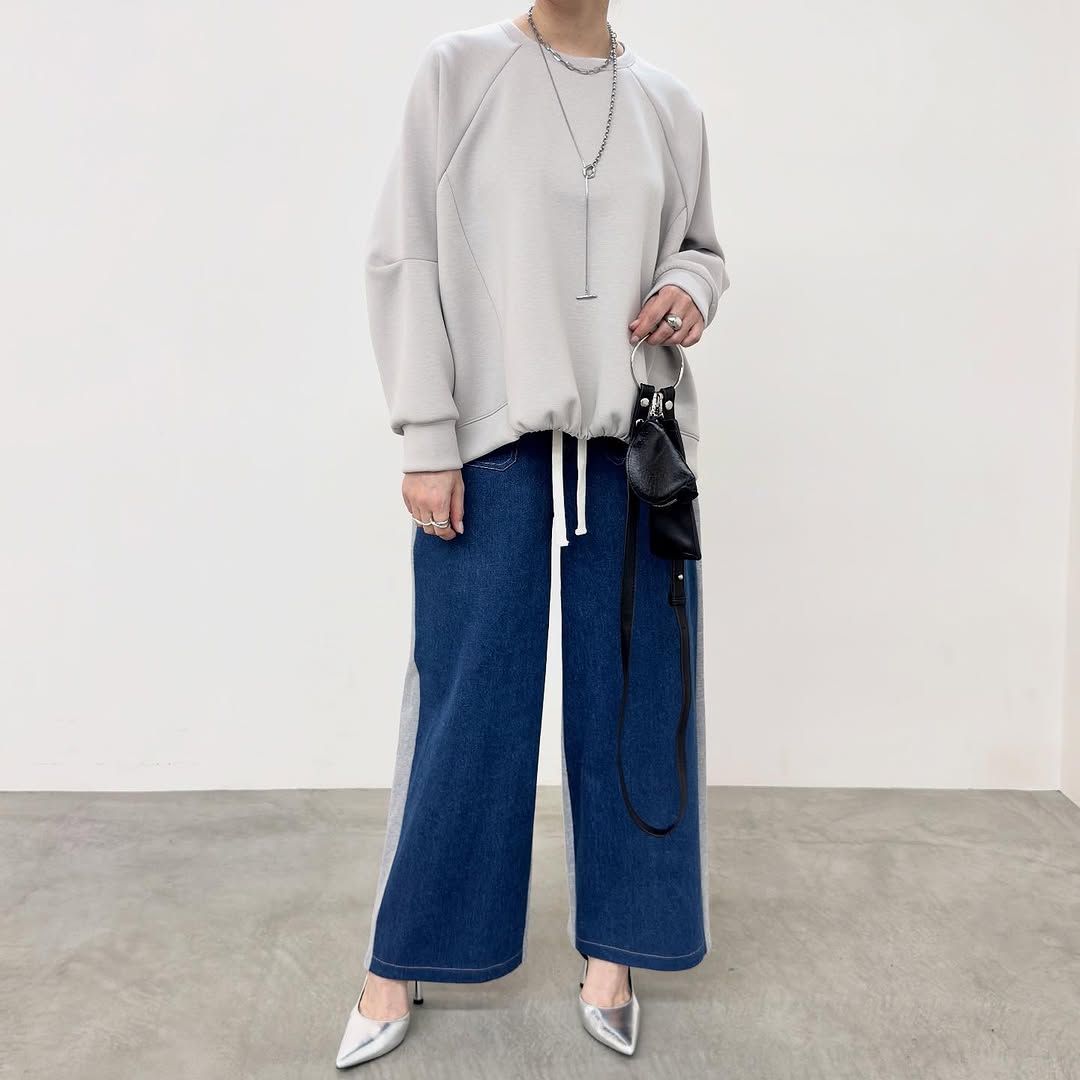 【NUS】Noモノフィラエアクッションフロントギャザーヘムトップス/610-35008