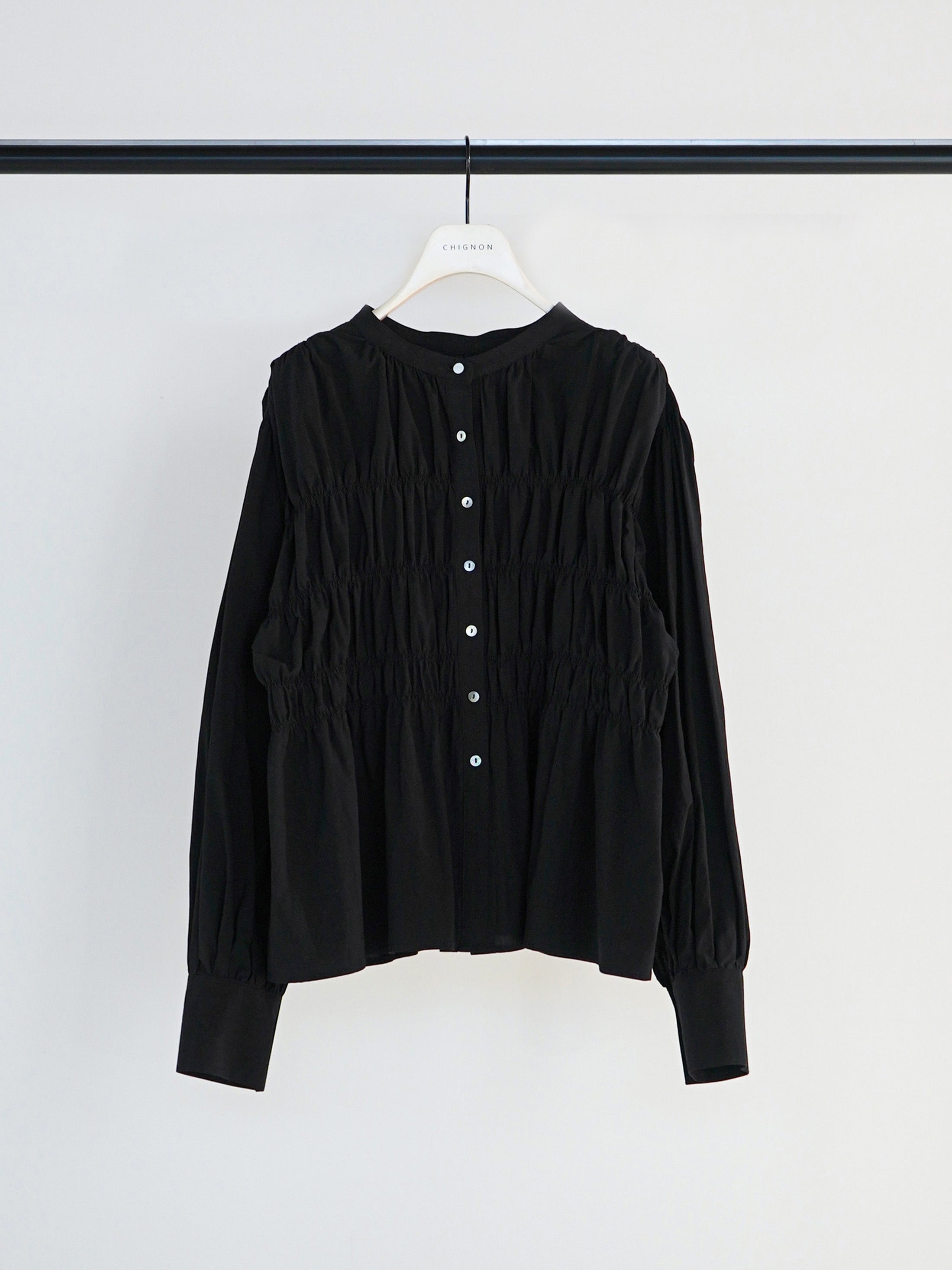 【CHIGNON】コットンシャーリングブラウス/1961-013KK