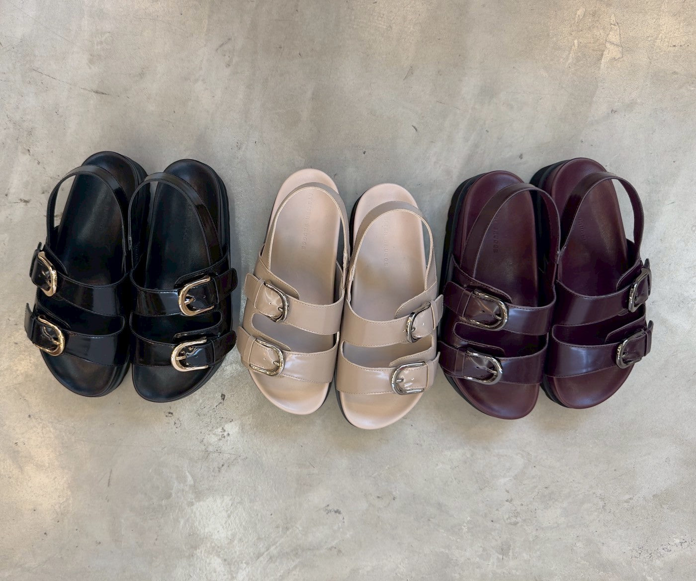 【ATELIER BRUGGE】Wバックルバックベルトサンダル/26ISM-08