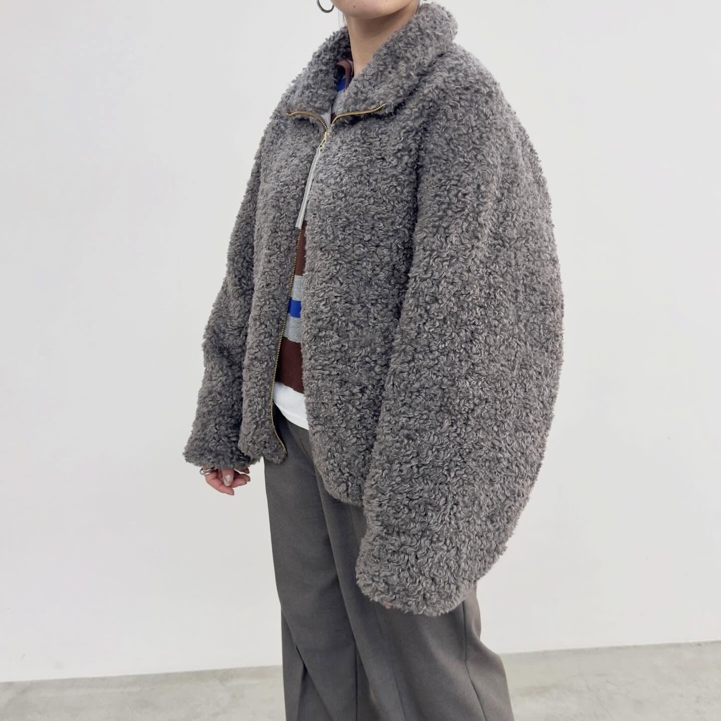 【NUS】ファインカールボアスタンドカラーブルゾン/662-34506