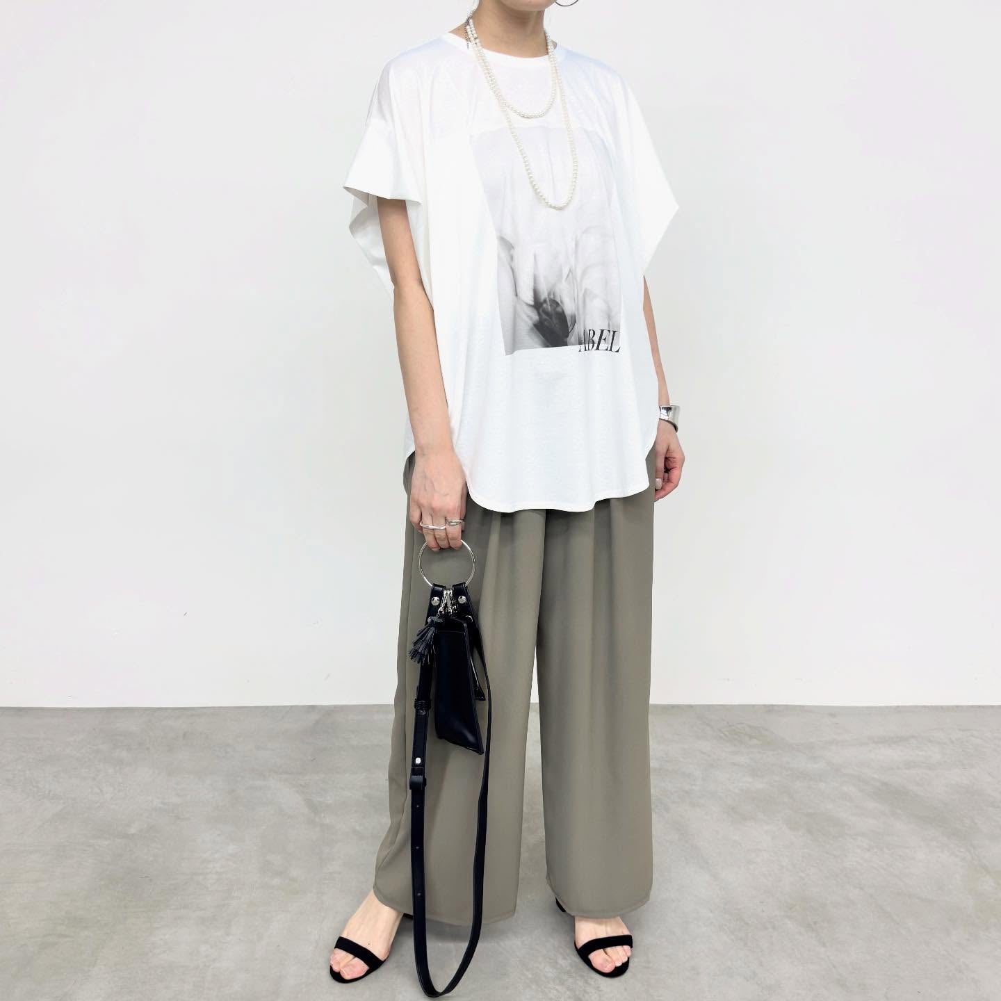 【NUS】コンパクトクールローレル天笠タックススリーブフォトTシャツ/610-35045