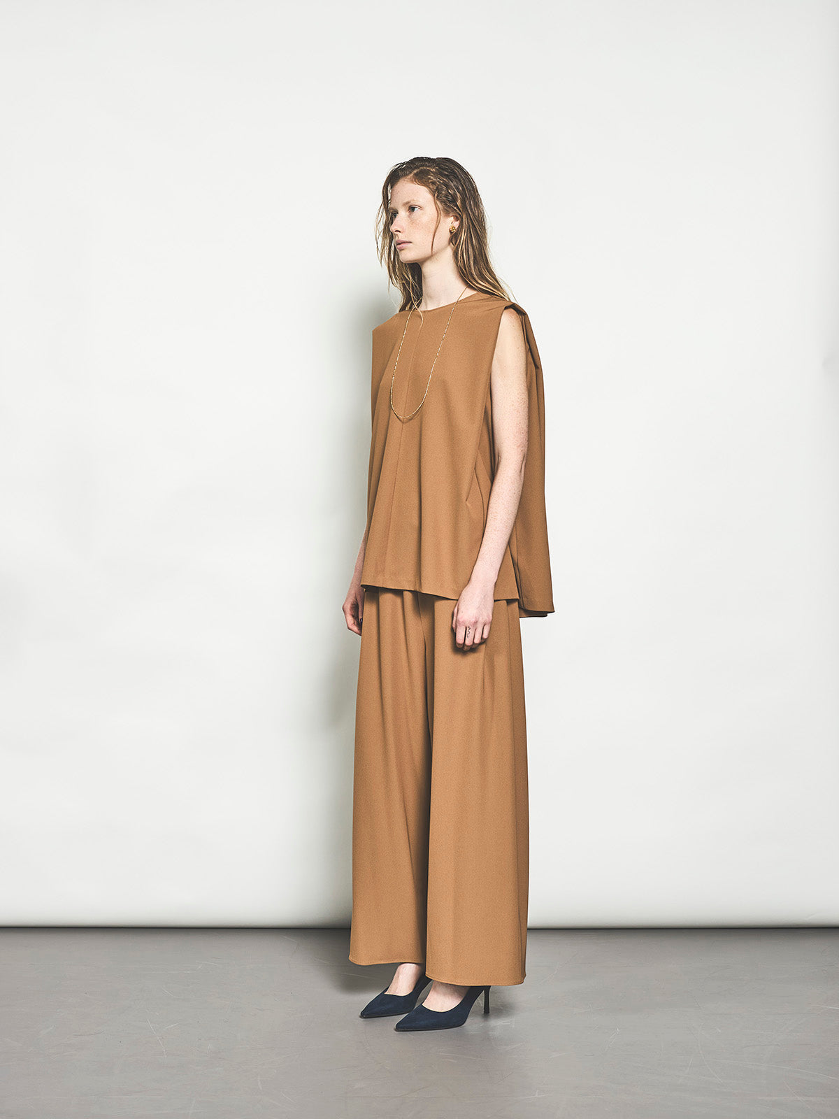 【STELLA CIFFON】ウォースフィルツイルスリーブレスブラウス/ST3-26405