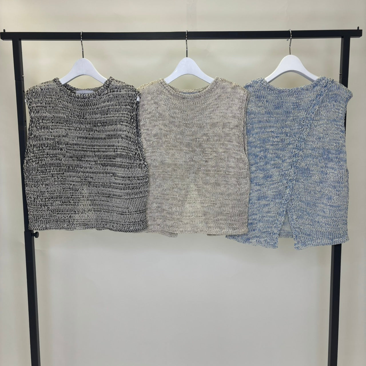 【SUGAR ROSE】バッククロスメランジベスト/265103