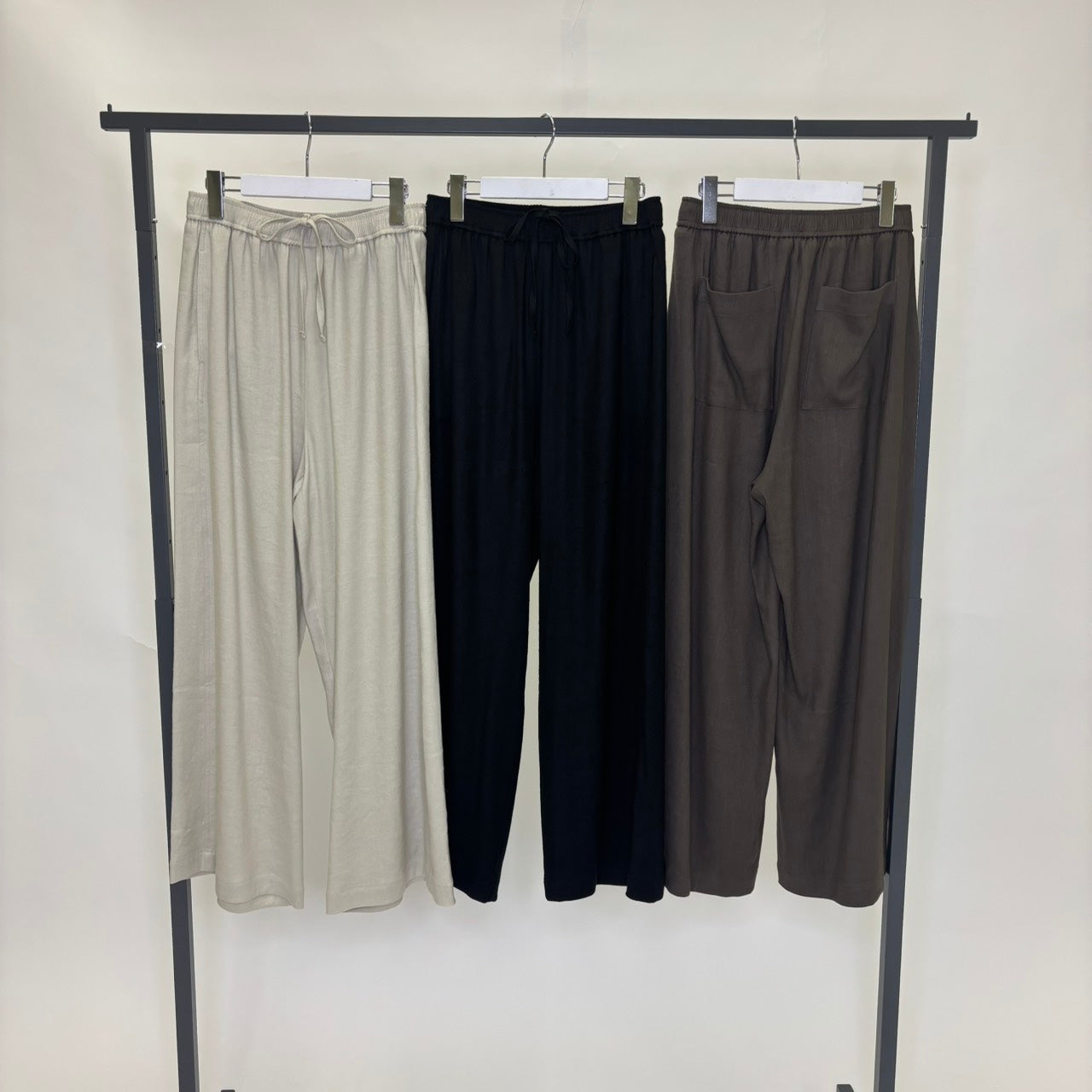 【SUGAR ROSE】ストレッチリネンワイドパンツ/269105