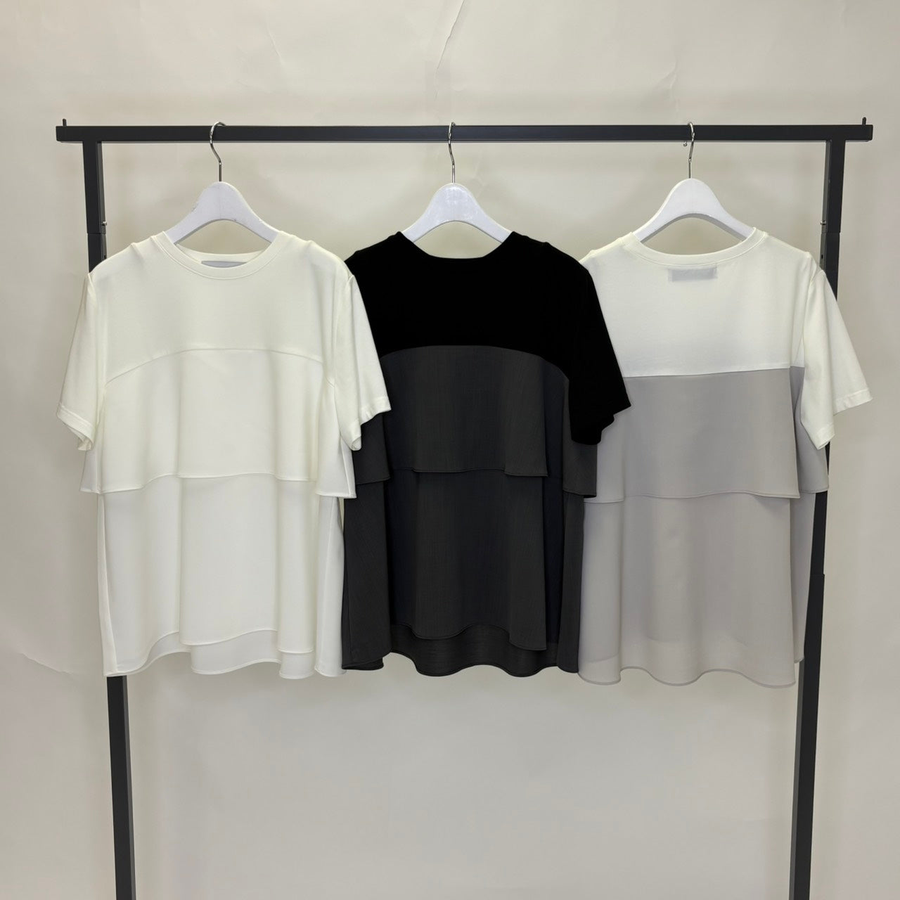 【SUGAR ROSE】ペプラムフレアドッキングTシャツ/269305