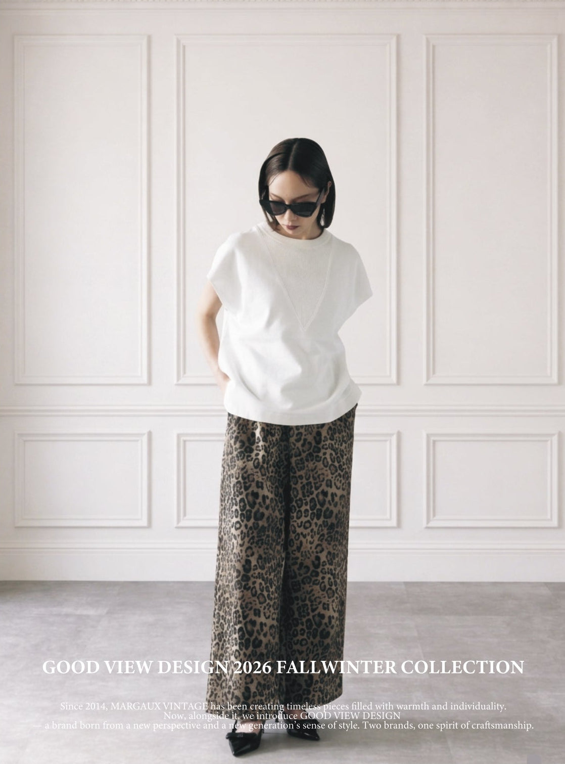 【GOOD VIEW DESIGN】Vガゼット裏毛ノースリーブ/GVD CT-26028