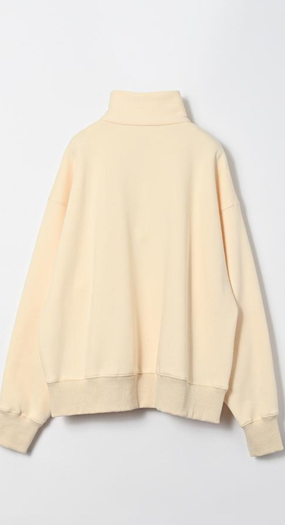 【ANGELINA】裏起毛ハーフジップ　25233-1717E