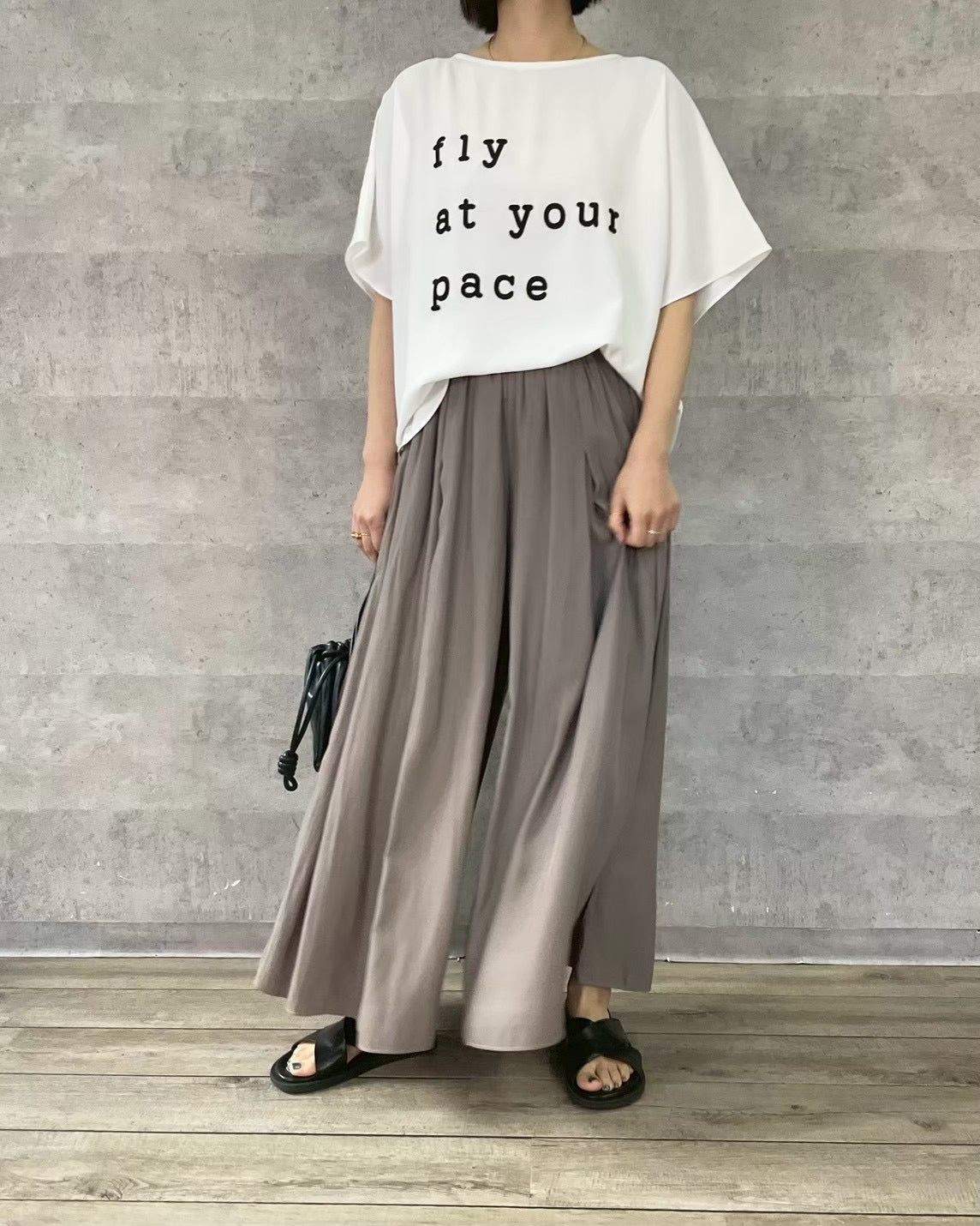 【ANNAKERRY】立体ロゴドルマンTブラウス/27262705