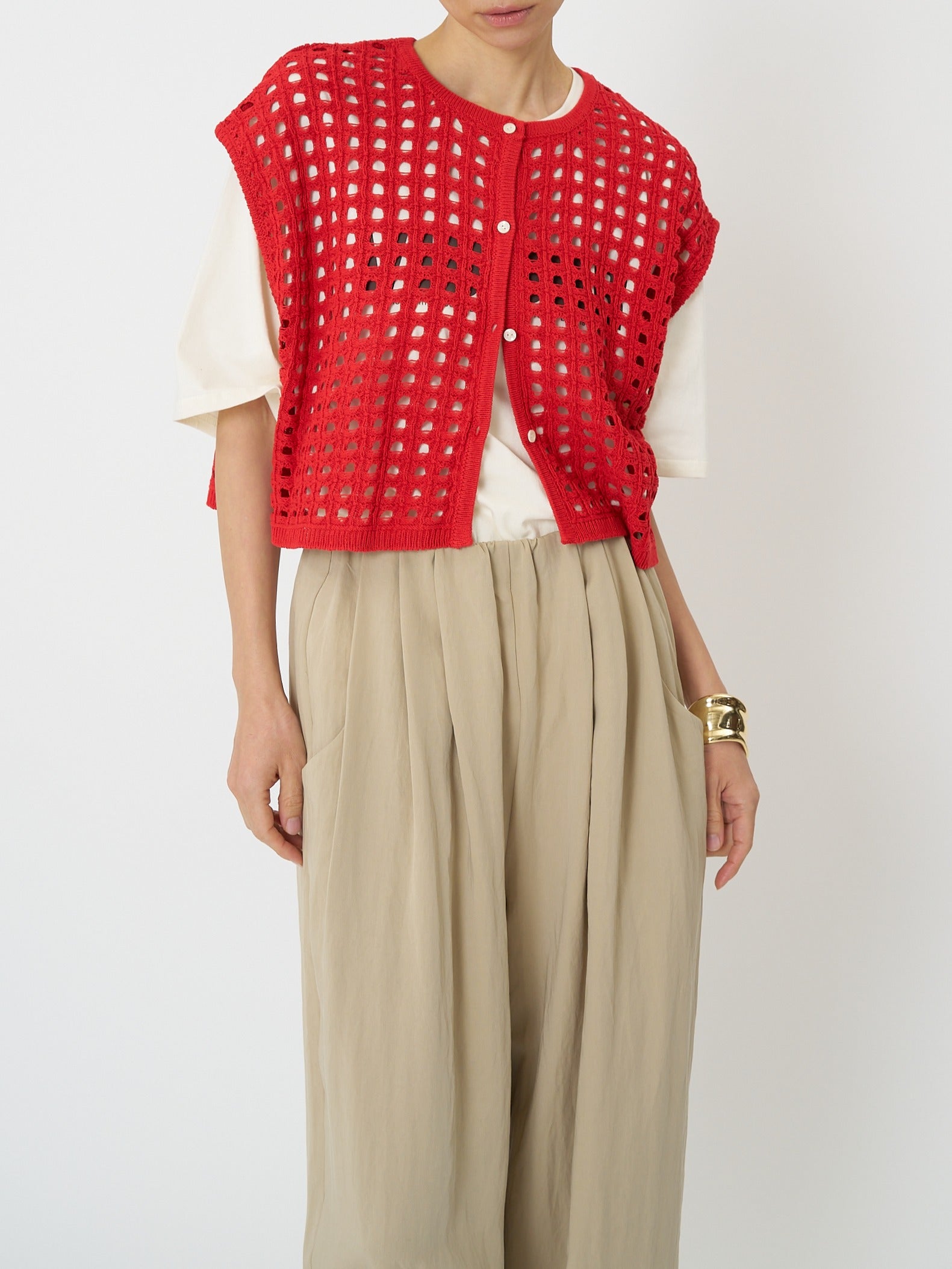 【CHIGNON】フロントタックカーヴィーパンツ/3261-026MK