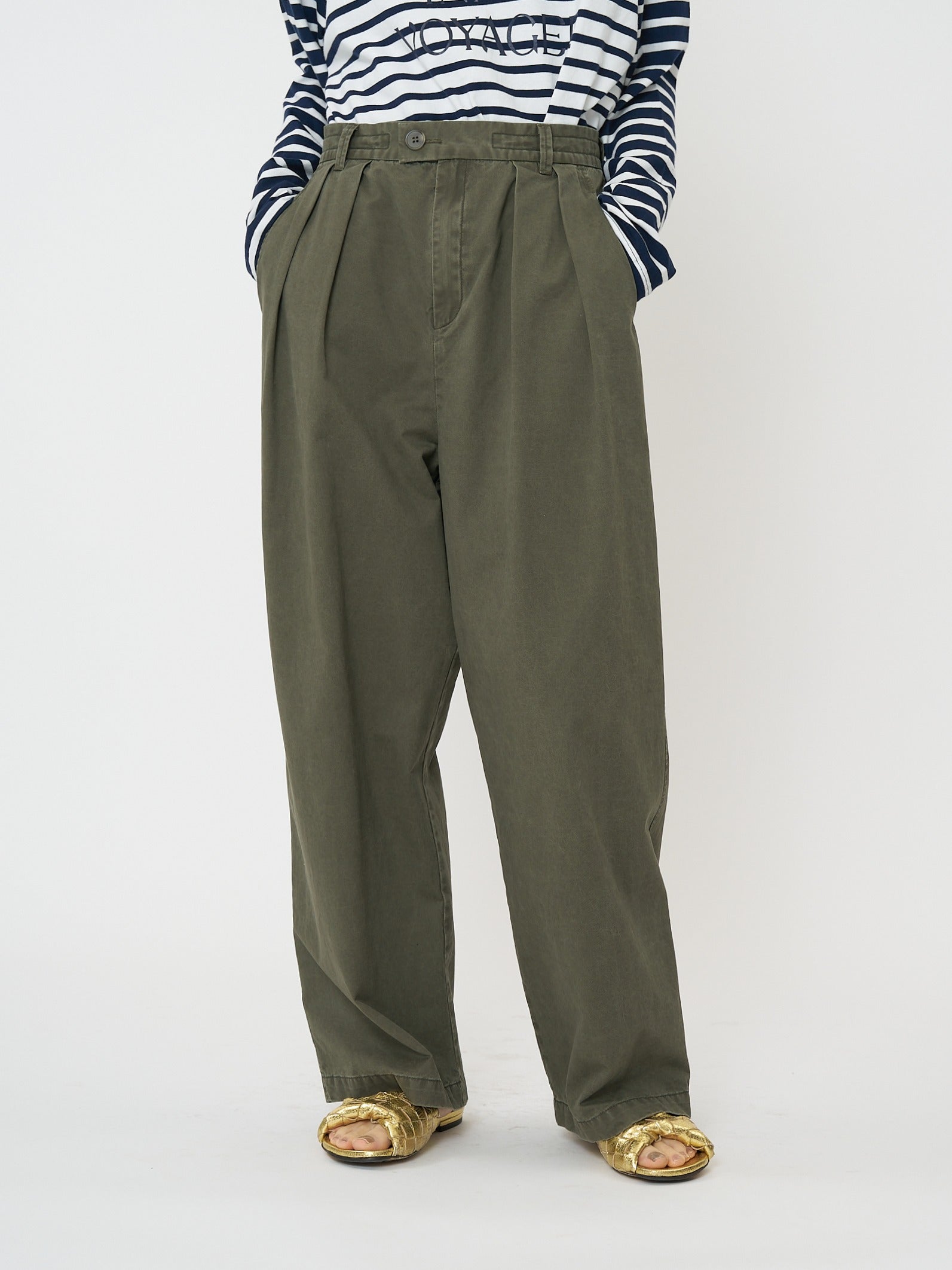 【CHIGNON】ウォッシュドチノパンツ/3261-045BT