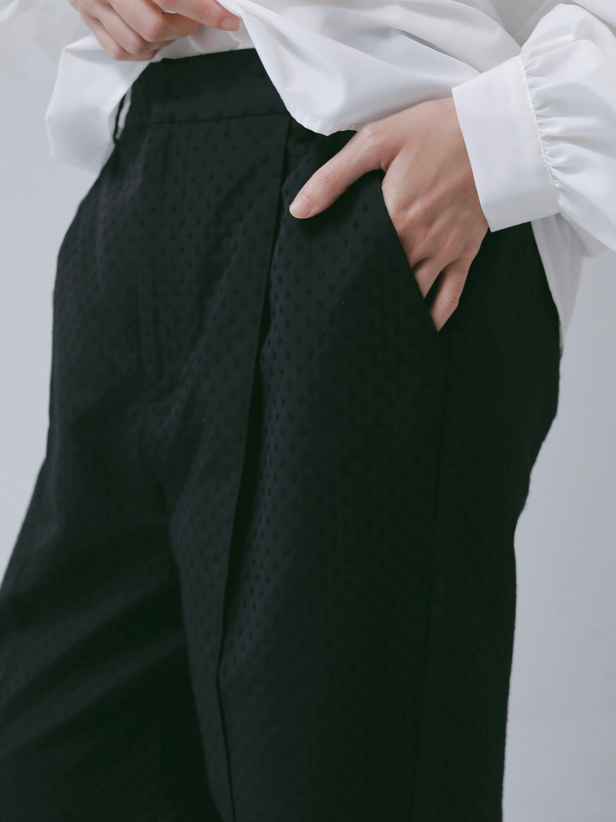 【CHIGNON】ドットジャカードタックパンツ/3266-612BZ