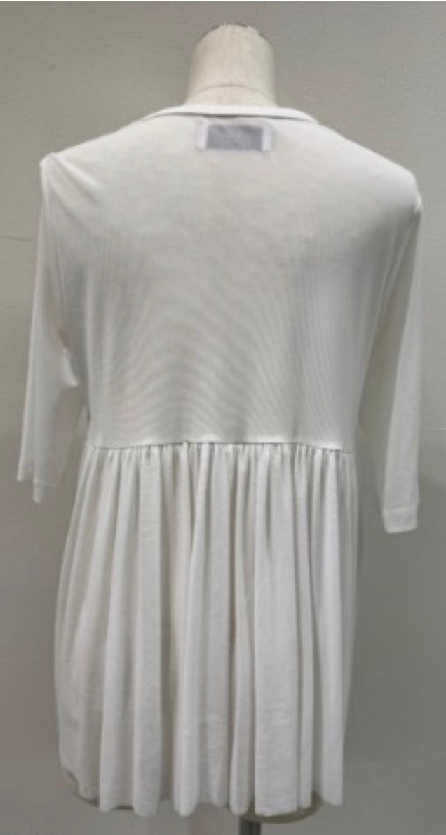 【CYAN TOKYO】バックギャザーチュールTOPS(ハーフスリーブ)/501342