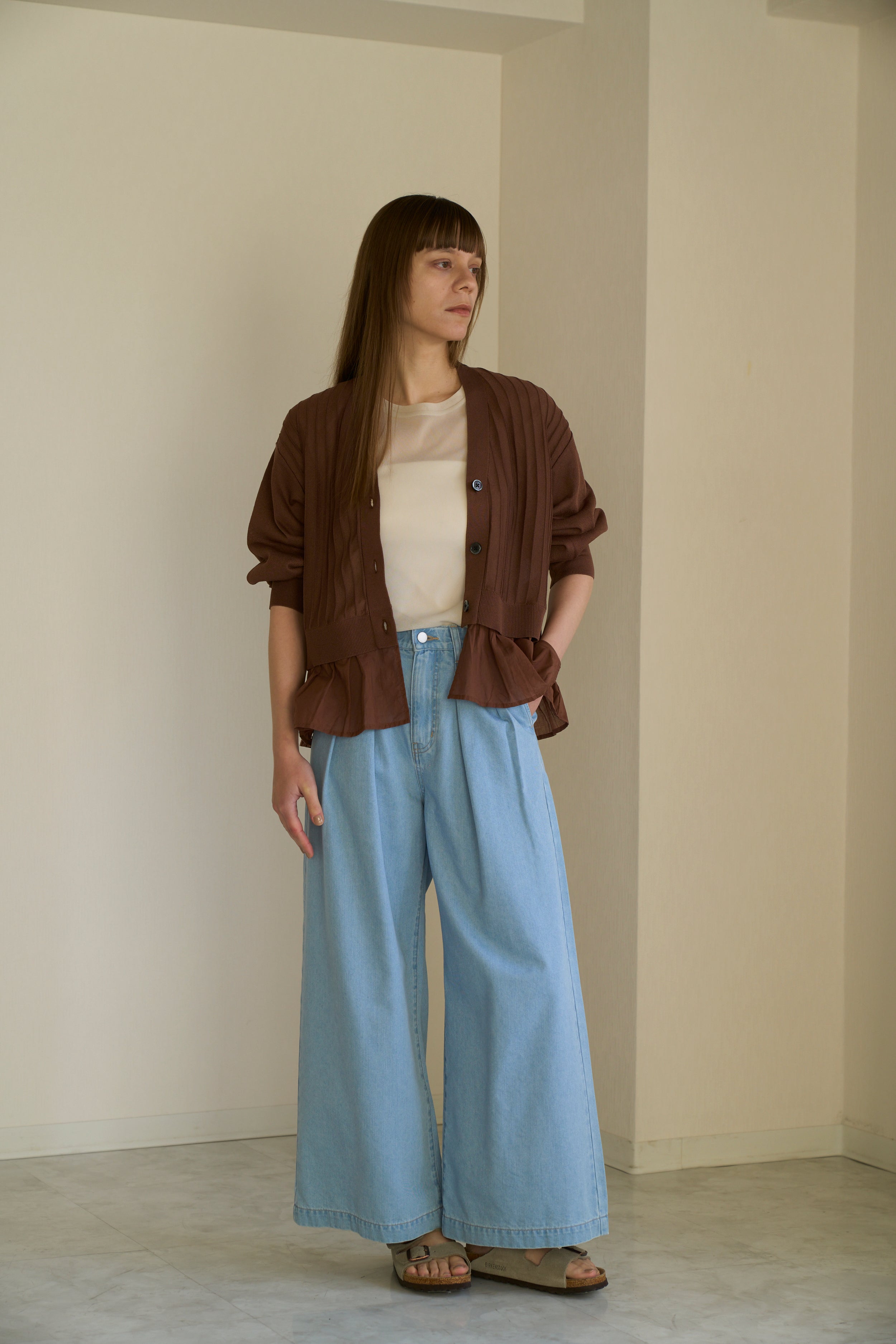 【Ordinary】レイヤードヘムカーディガン/BO26-510N