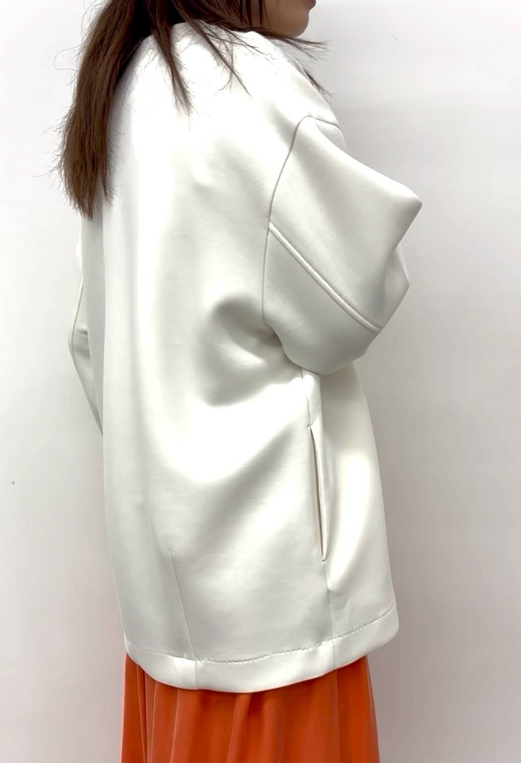 【CLOCHE】クッションダンボールノーカラージャケット/610-85004