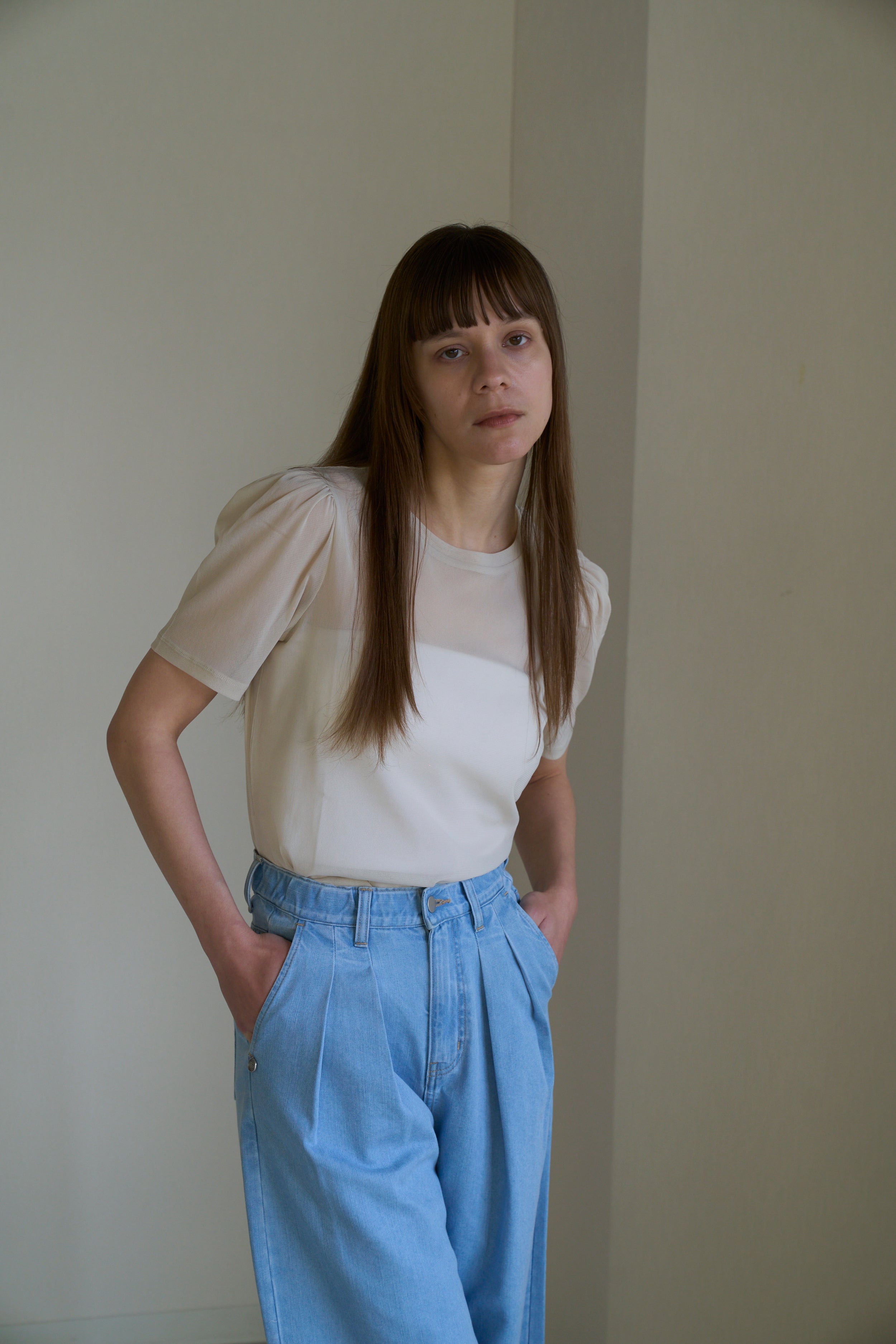 【Ordinary】ツータックワイドバギーデニムパンツ/BO26-531P