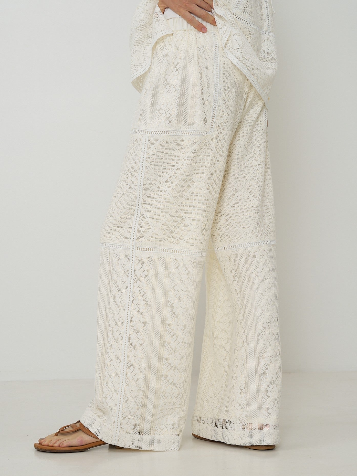 【CHIGNON】パッチワークレースパンツ/3561-051BZ