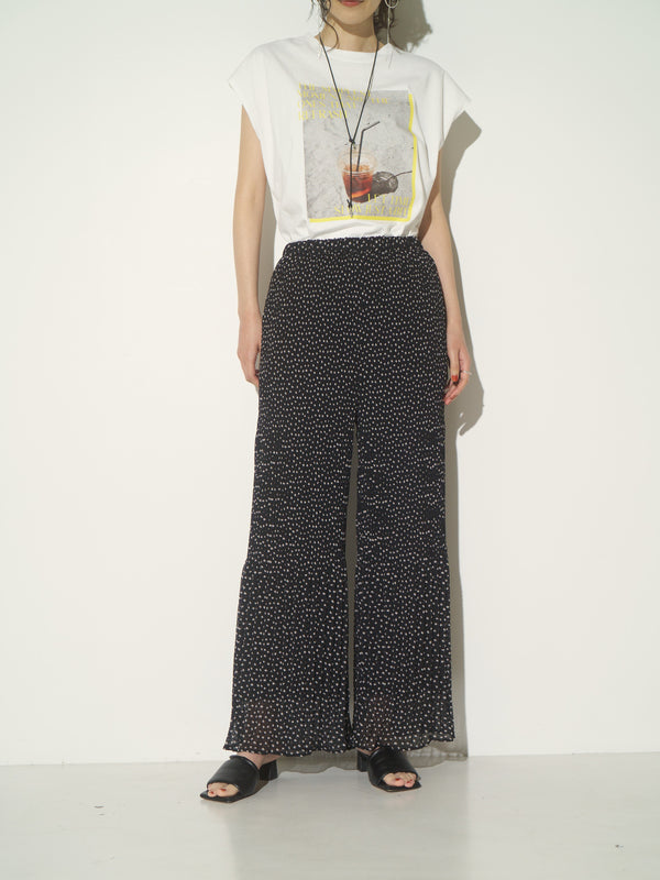 【CHIGNON】サッカードットプリーツパンツ/3562-340MK