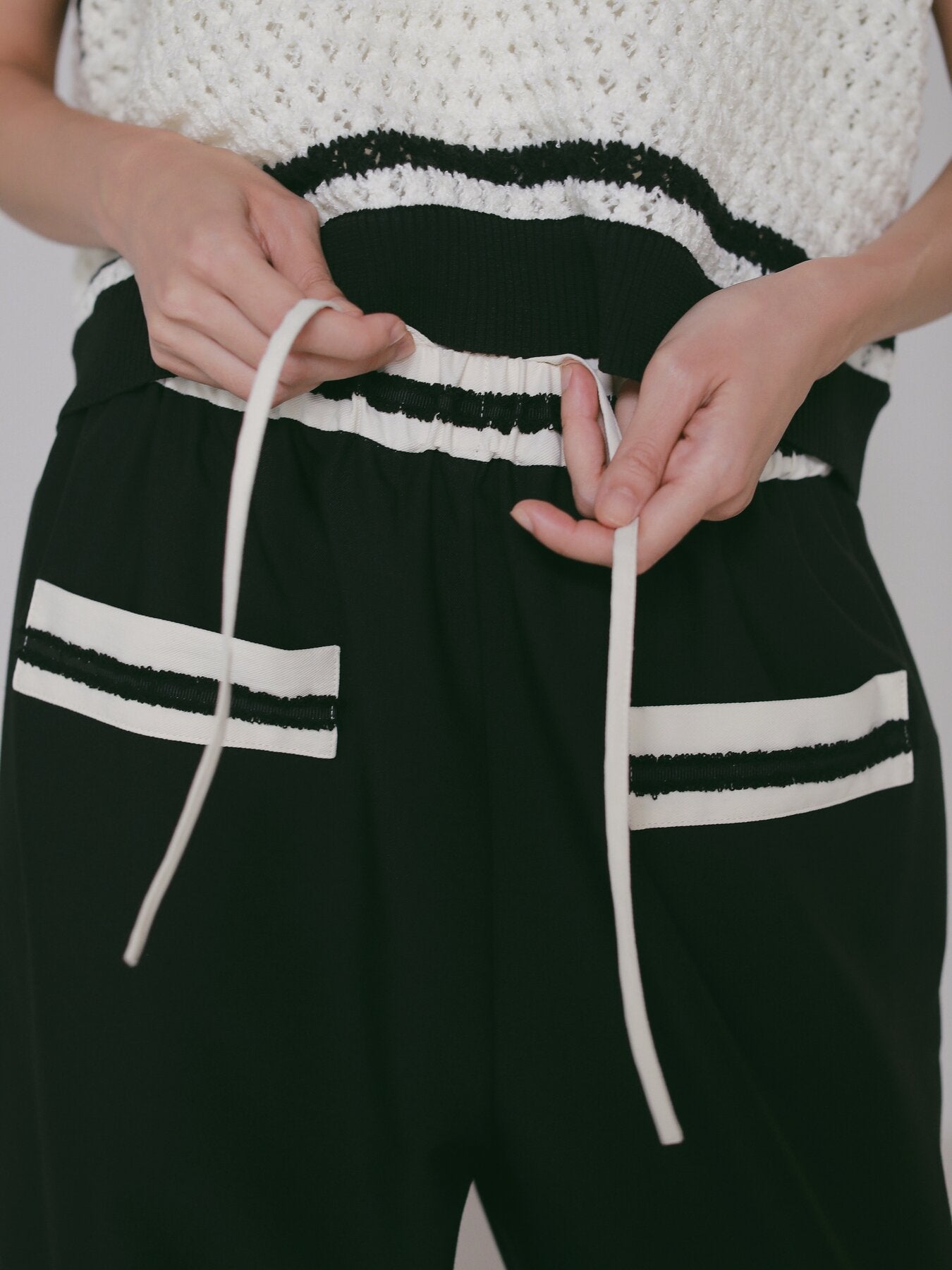 【CHIGNON】コントラストラインパンツ/3566-643MK