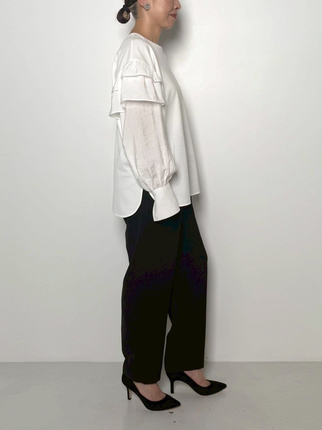 【CHIGNON】ベルト付きテーパードパンツ/3856-444MK