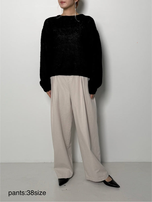 【CHIGNON】ハイウエストウォッシュパンツ/3856-474BT