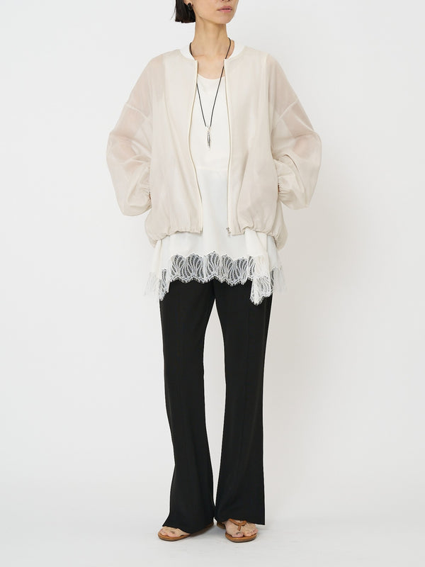 【CHIGNON】ソフトリブフレアパンツ/3861-069GL