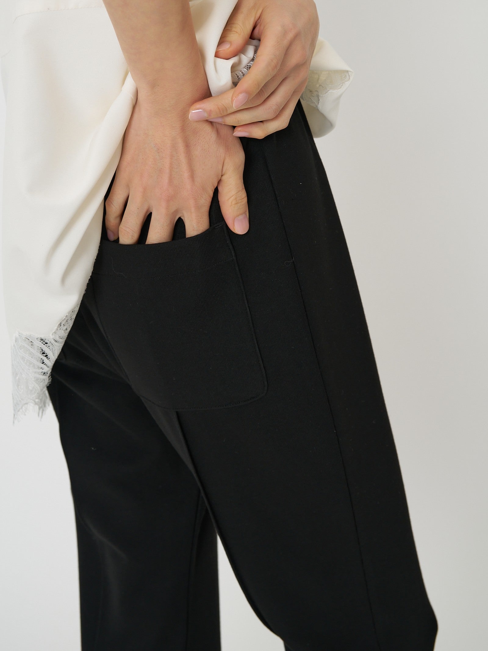 【CHIGNON】ソフトリブフレアパンツ/3861-069GL