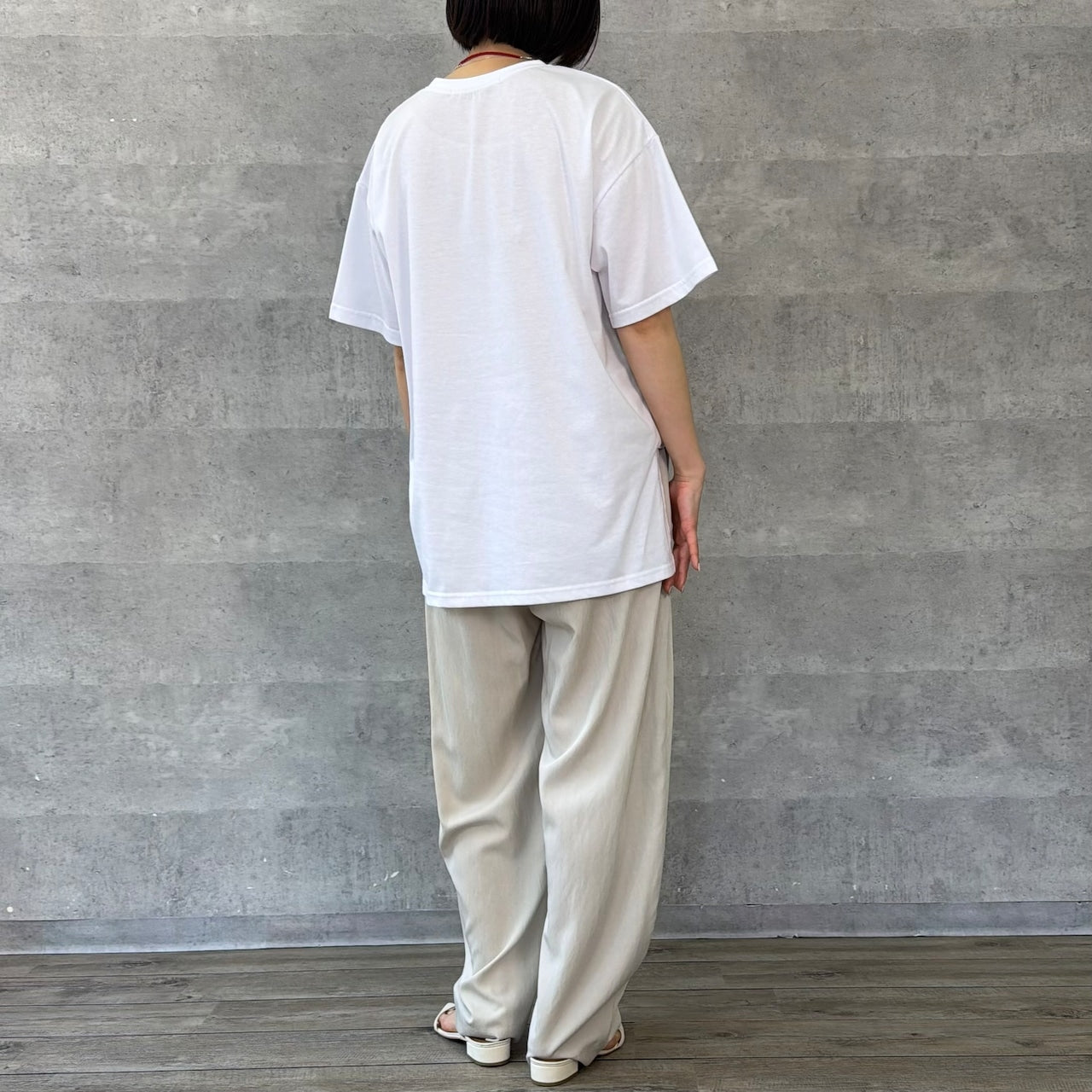 【Anna Kerry】箔プリントロゴルーズTシャツ/85261927