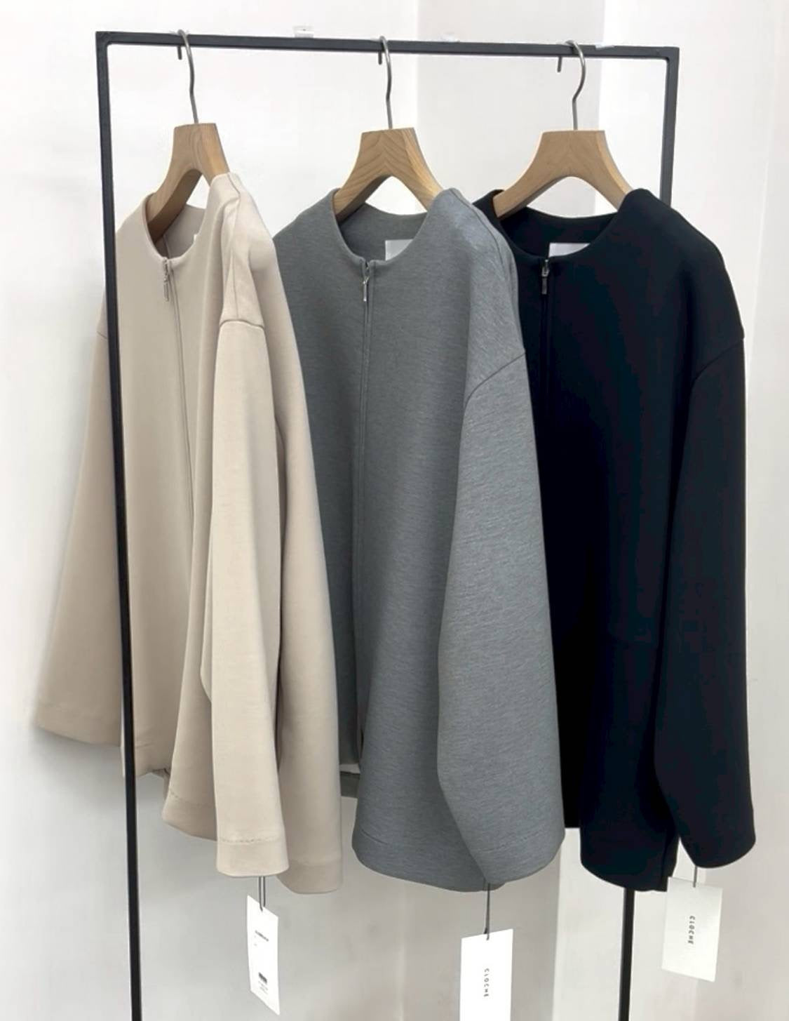 【CLOCHE】クッションダンボールノーカラージャケット/610-85004