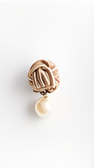 【STELLA CIFFON】ボタンモチーフピアス・イヤリング/ASTｰP30/AST-E30