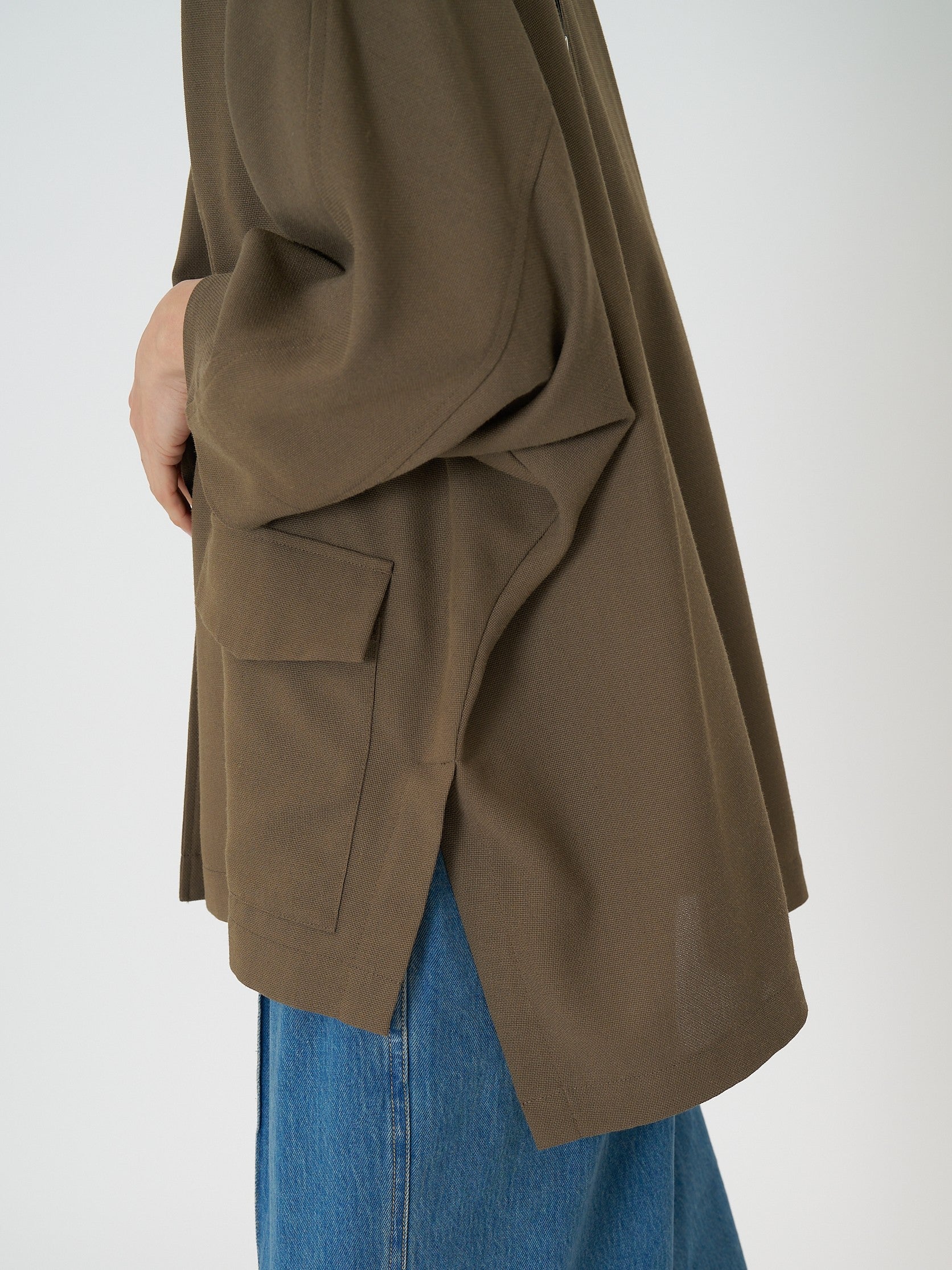 【CHIGNON】サマーメッシュ麻混ドルマンジャケット/4561-027BZ